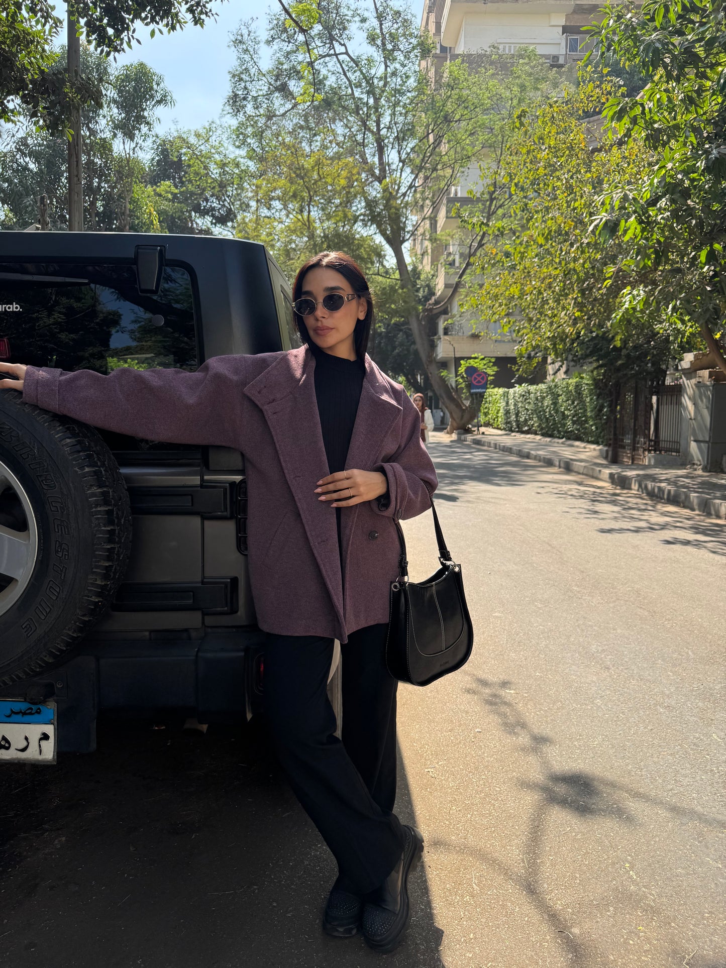 Vienna coat in Mulberry