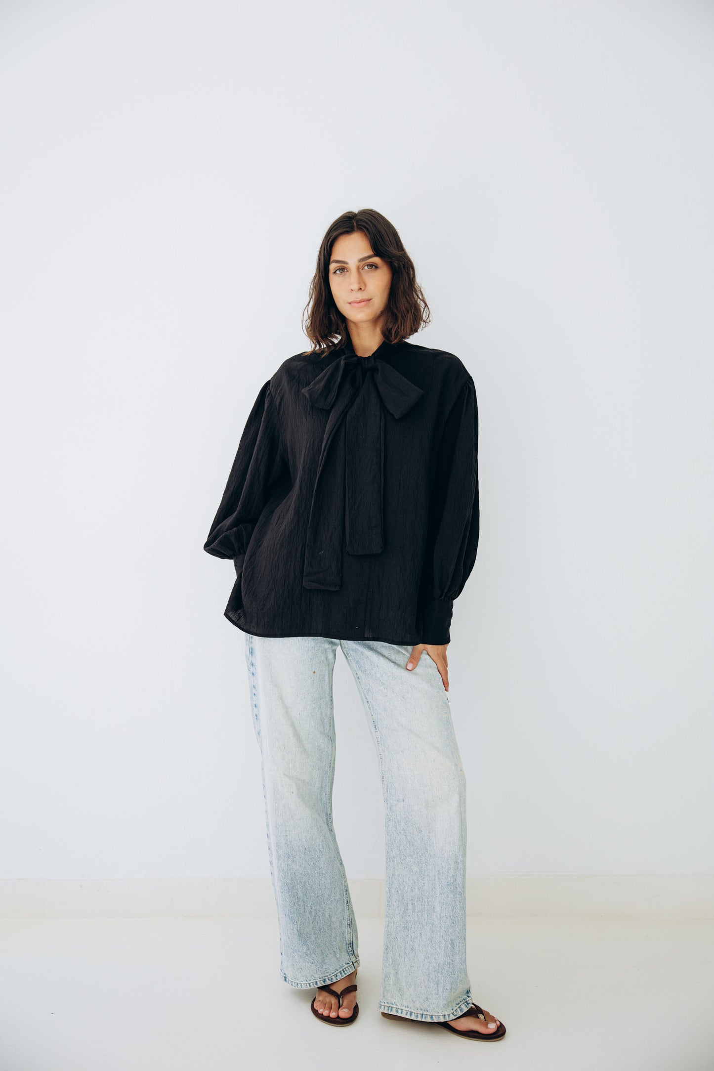 The Siena Blouse In Black