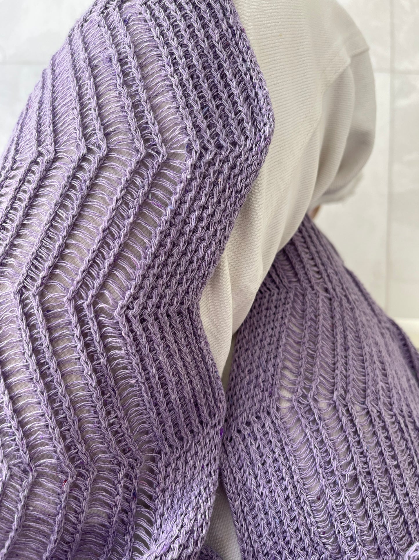 KnotWave Cardigan in Lavender