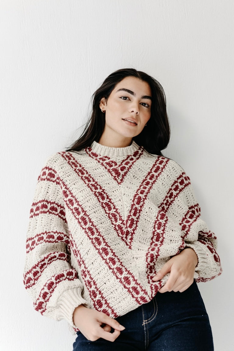 The Alpine Knit in Deep Berry