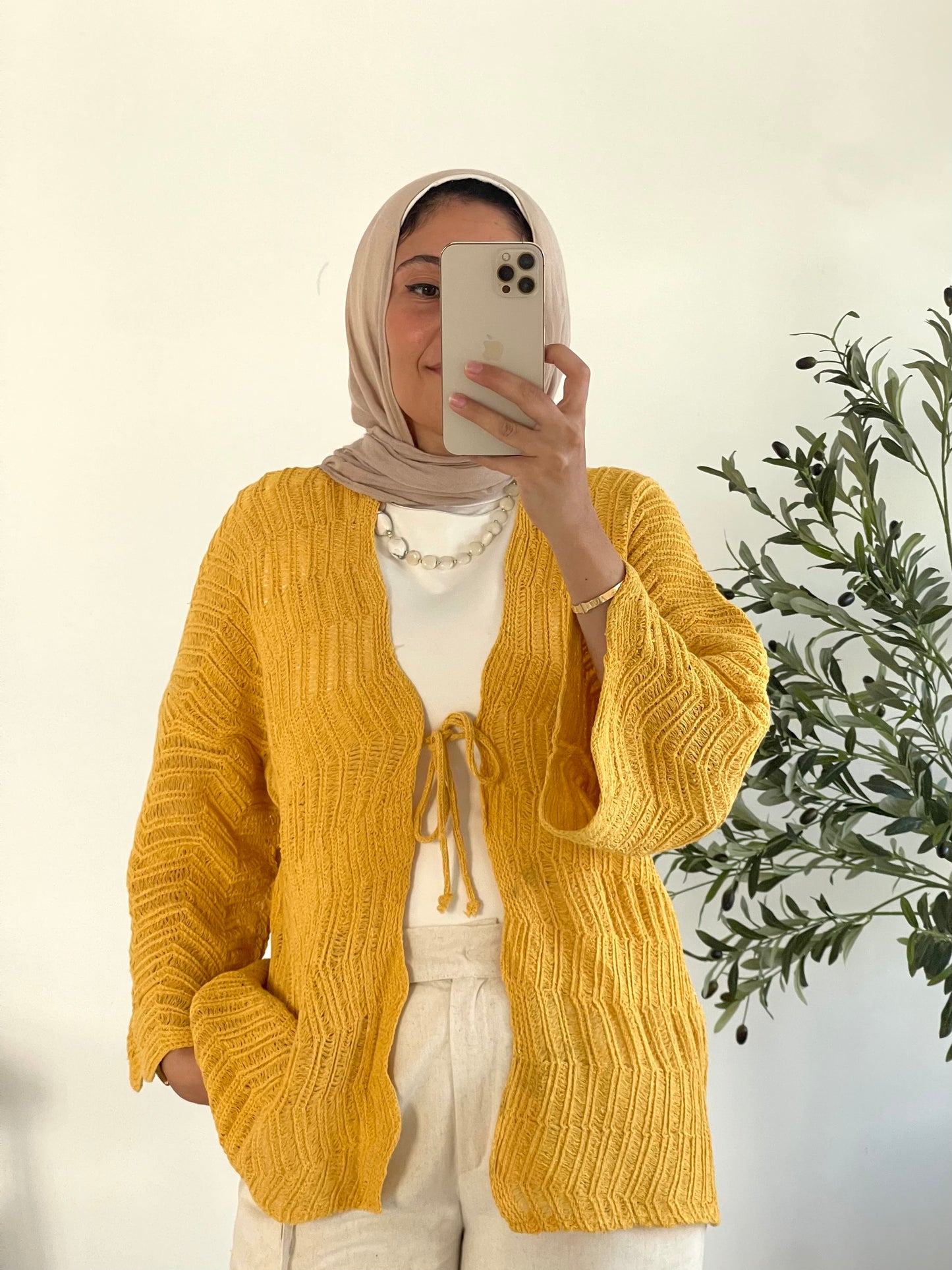 Havana cardigan in Canary