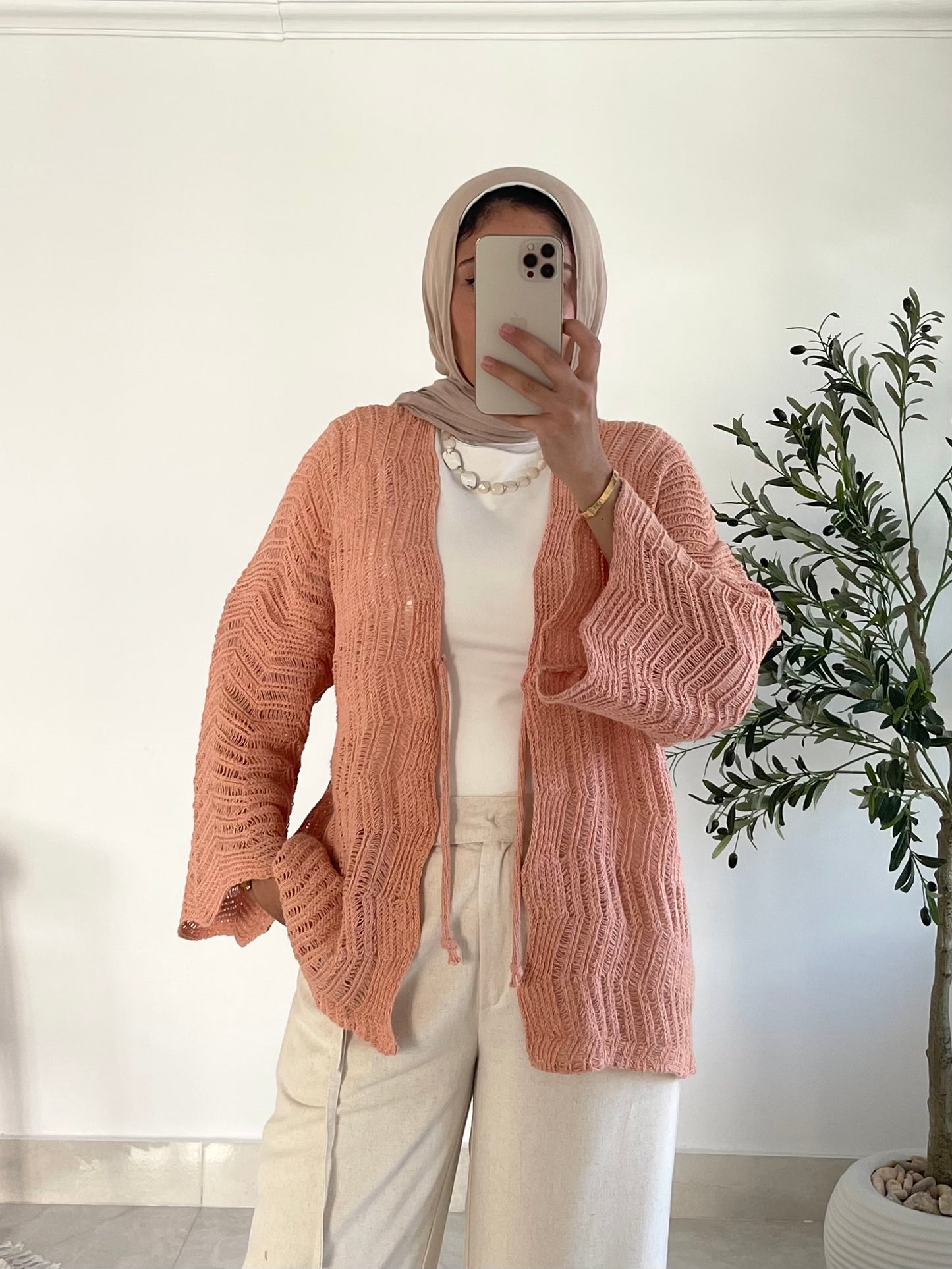 Havana cardigan in Apricot