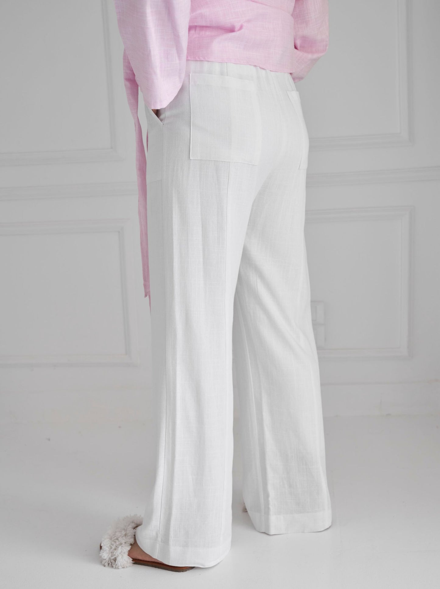 White Skye linen pants