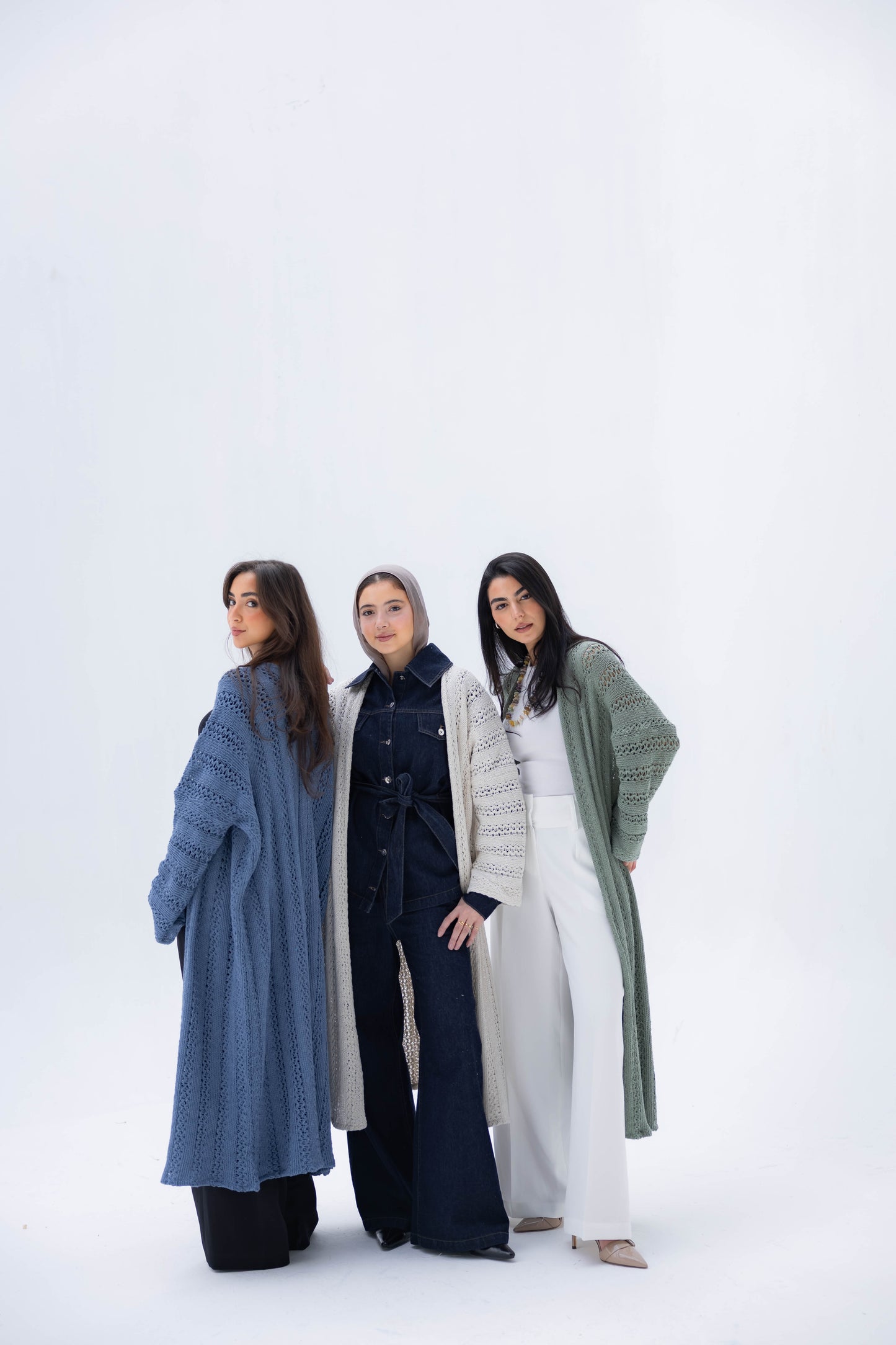 Softline Knit Cardigan in Blue