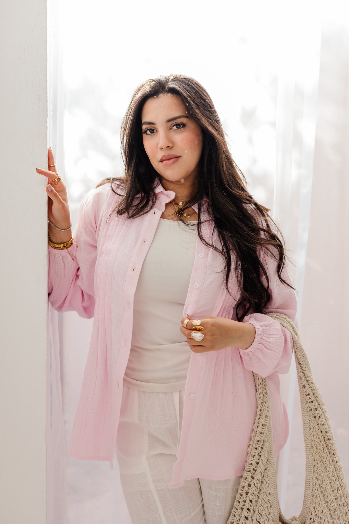 Sola Shirt in Soft Pink