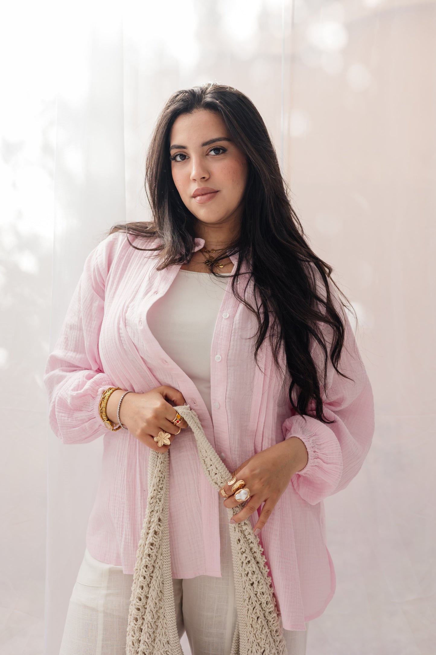 Sola Shirt in Soft Pink