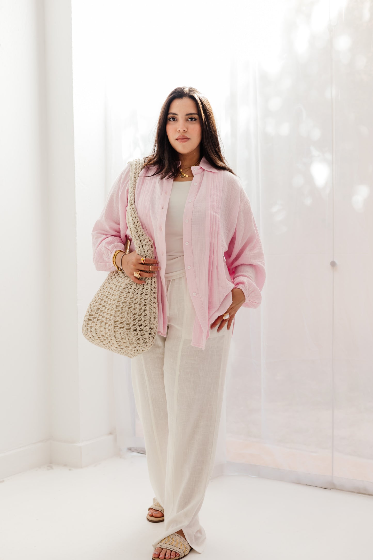 Sola Shirt in Soft Pink