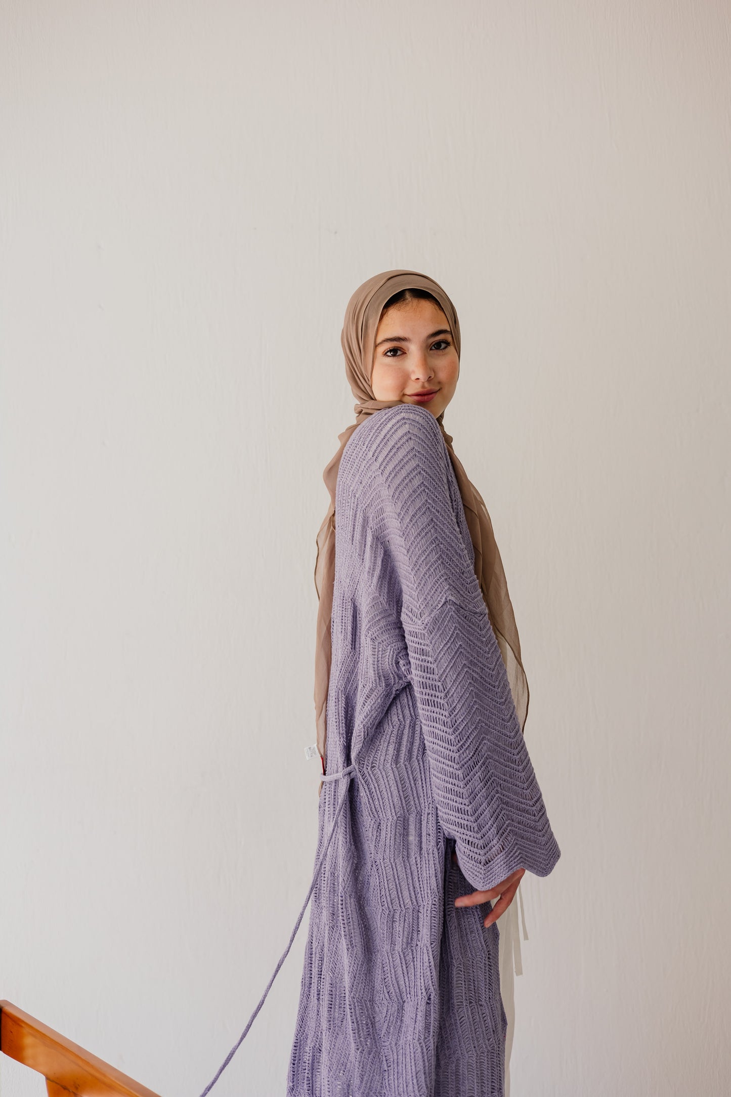 KnotWave Cardigan in Lavender