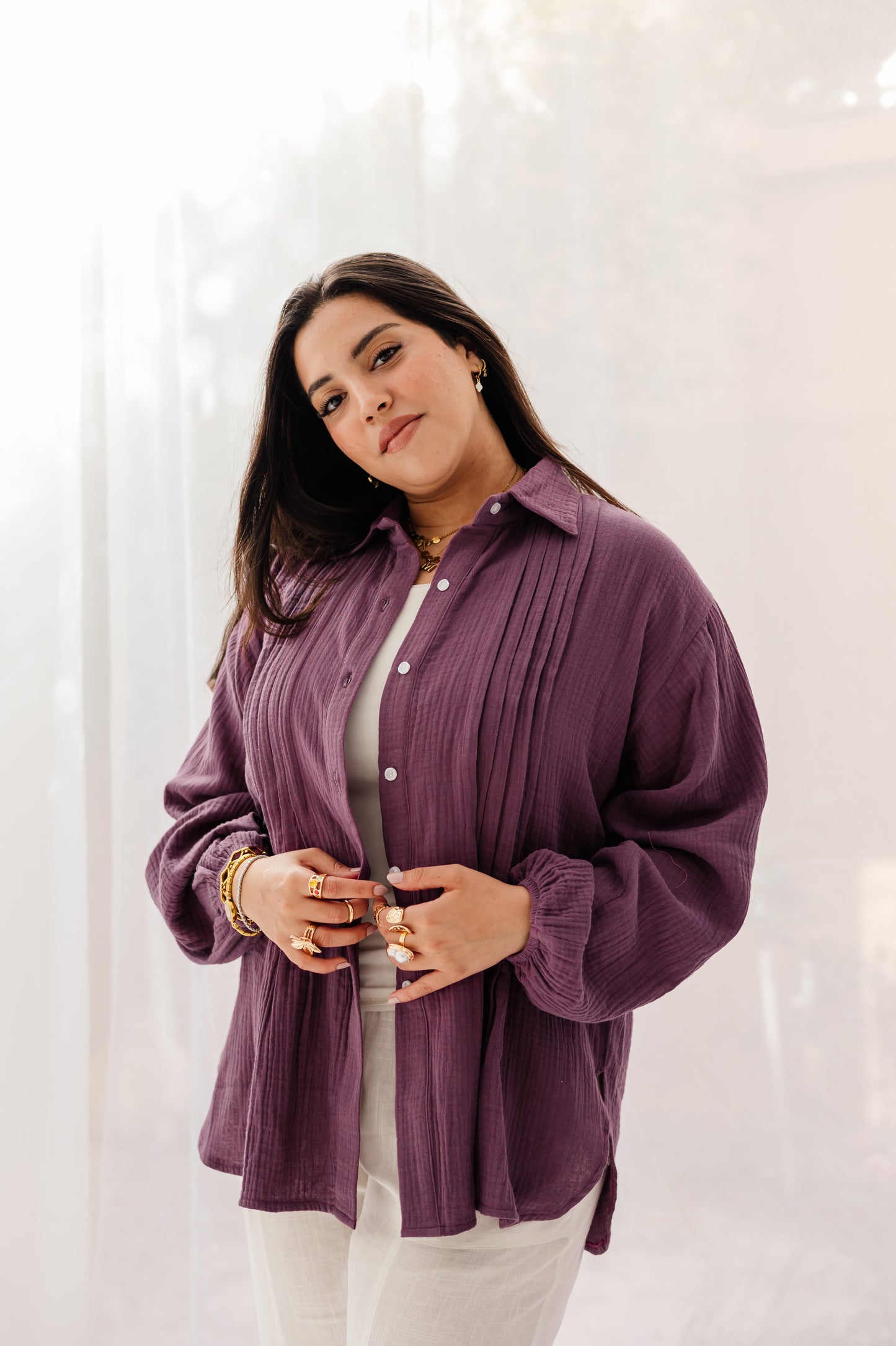 Sola Shirt in Mauve