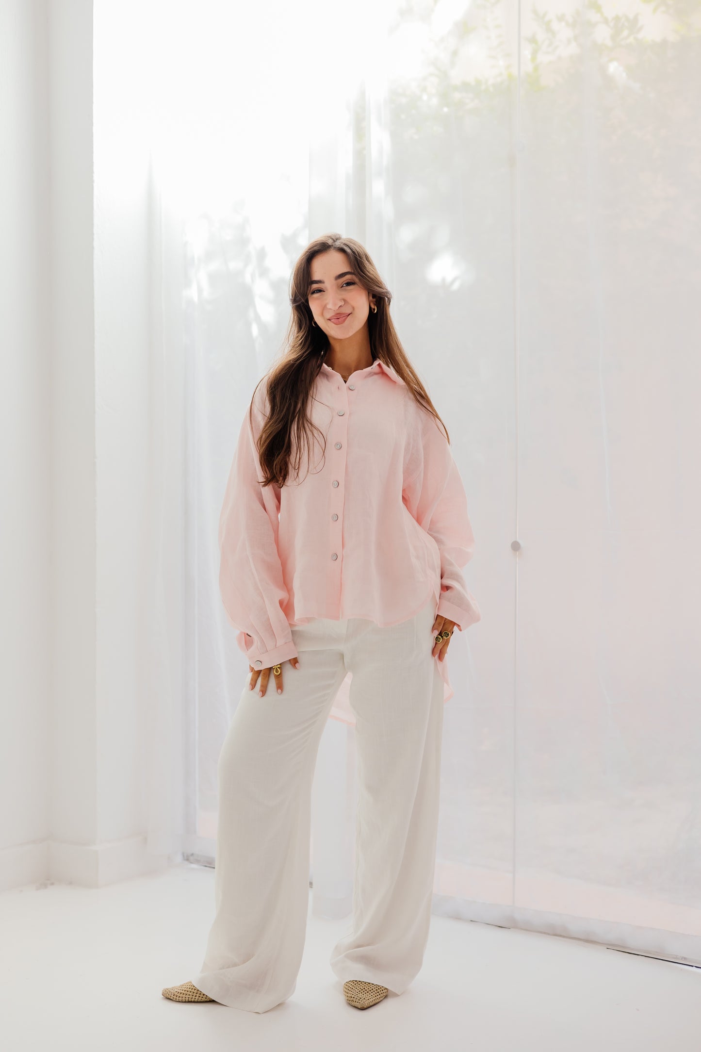 Haven Shirt in Soft pink