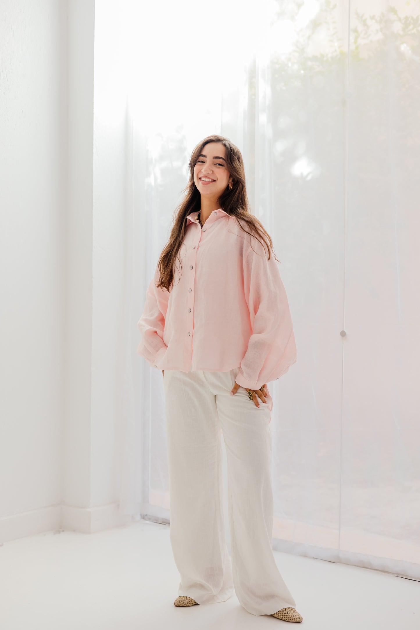 Haven Shirt in Soft pink