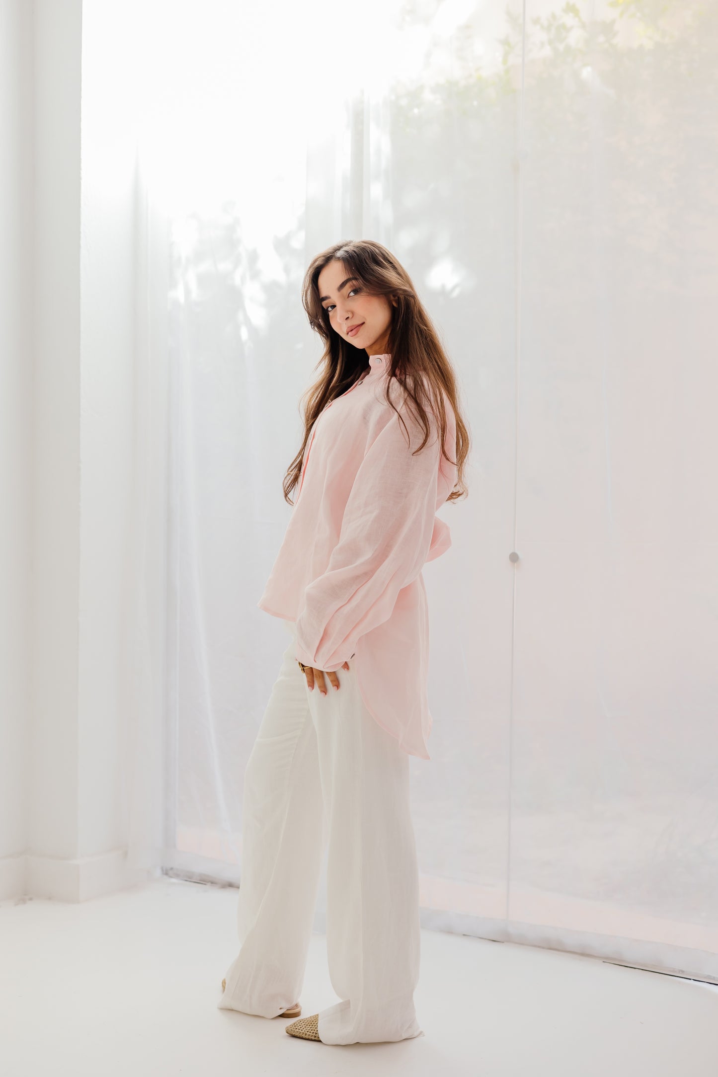 Haven Shirt in Soft pink
