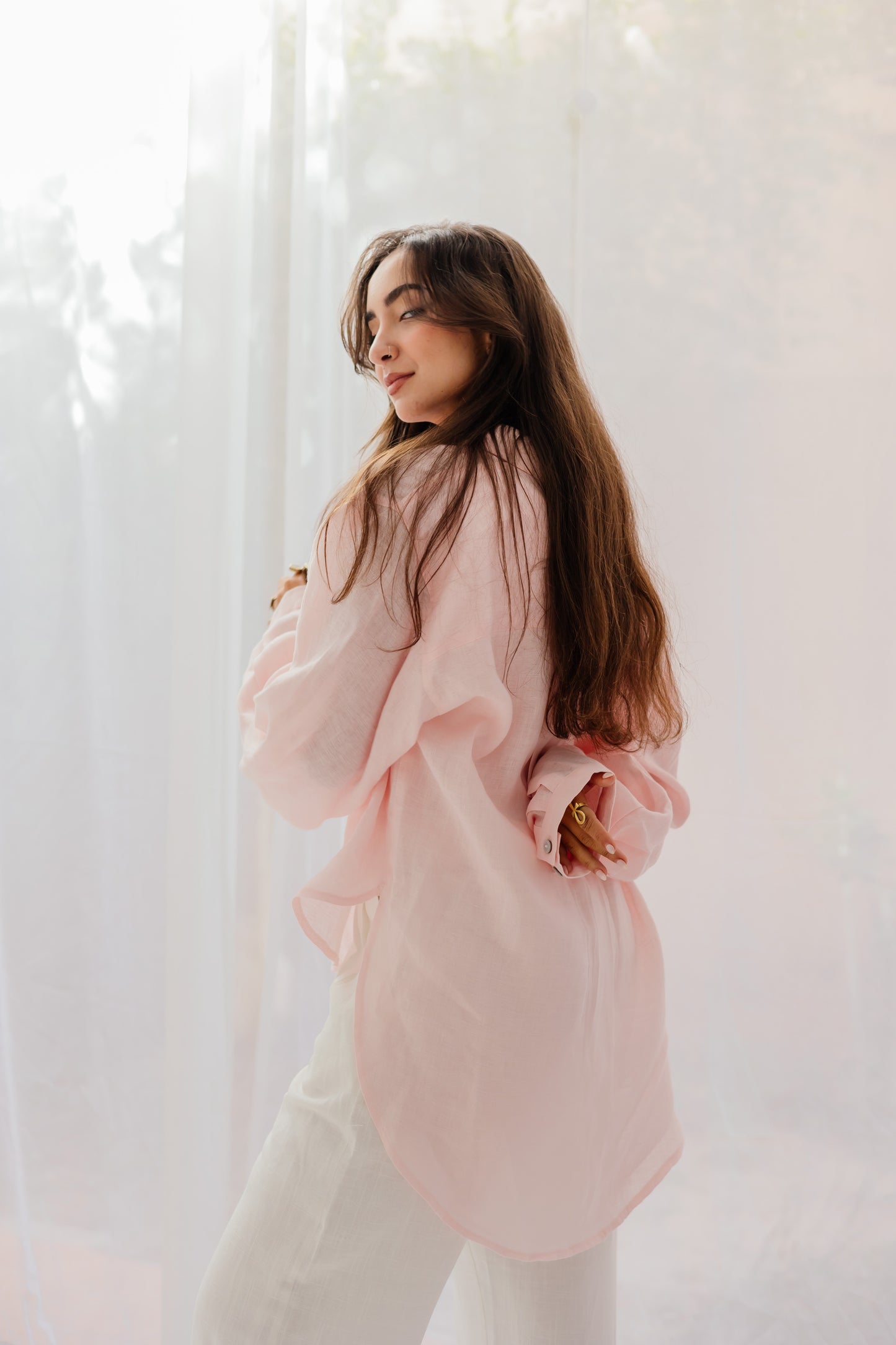 Haven Shirt in Soft pink