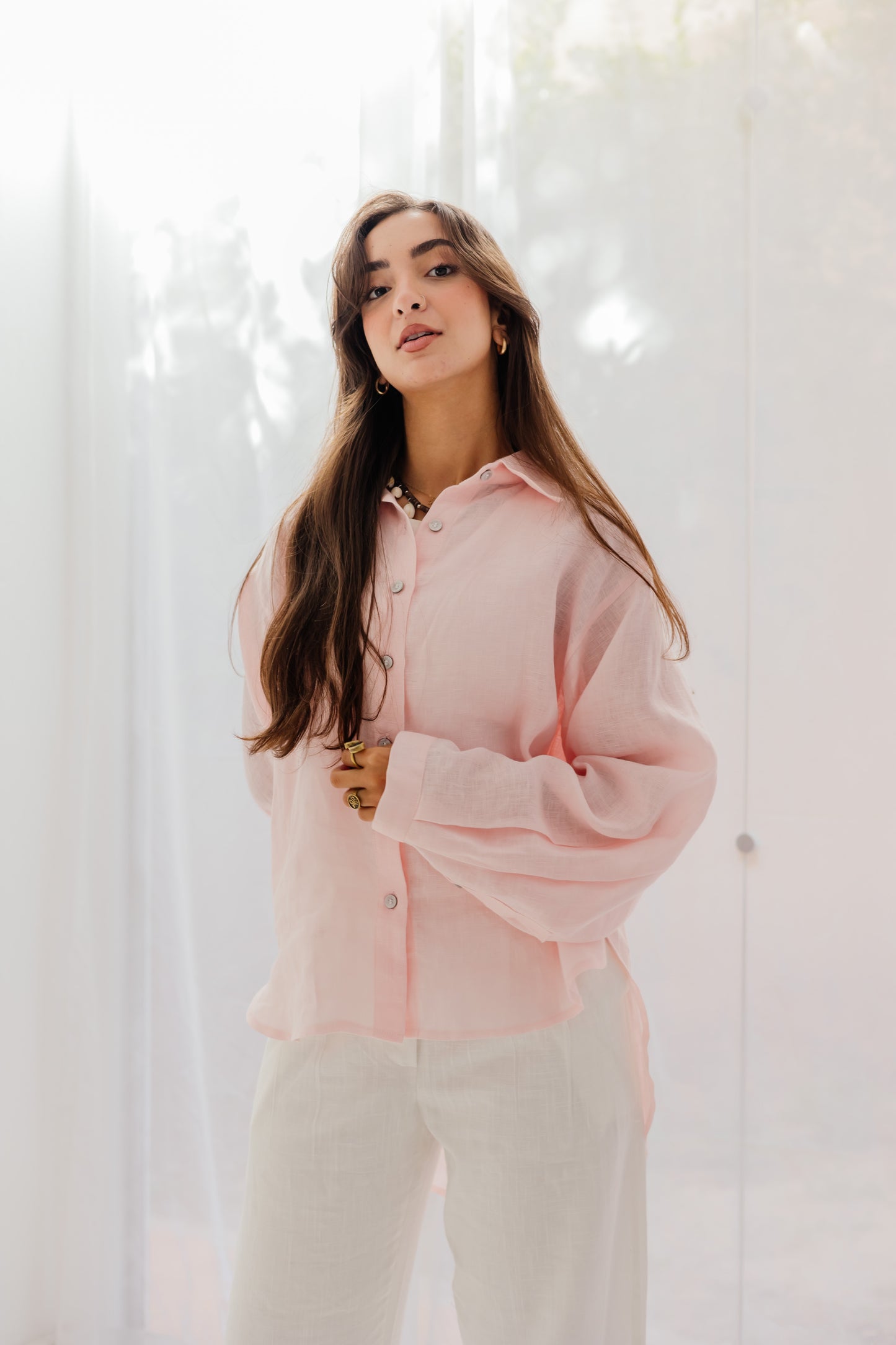 Haven Shirt in Soft pink