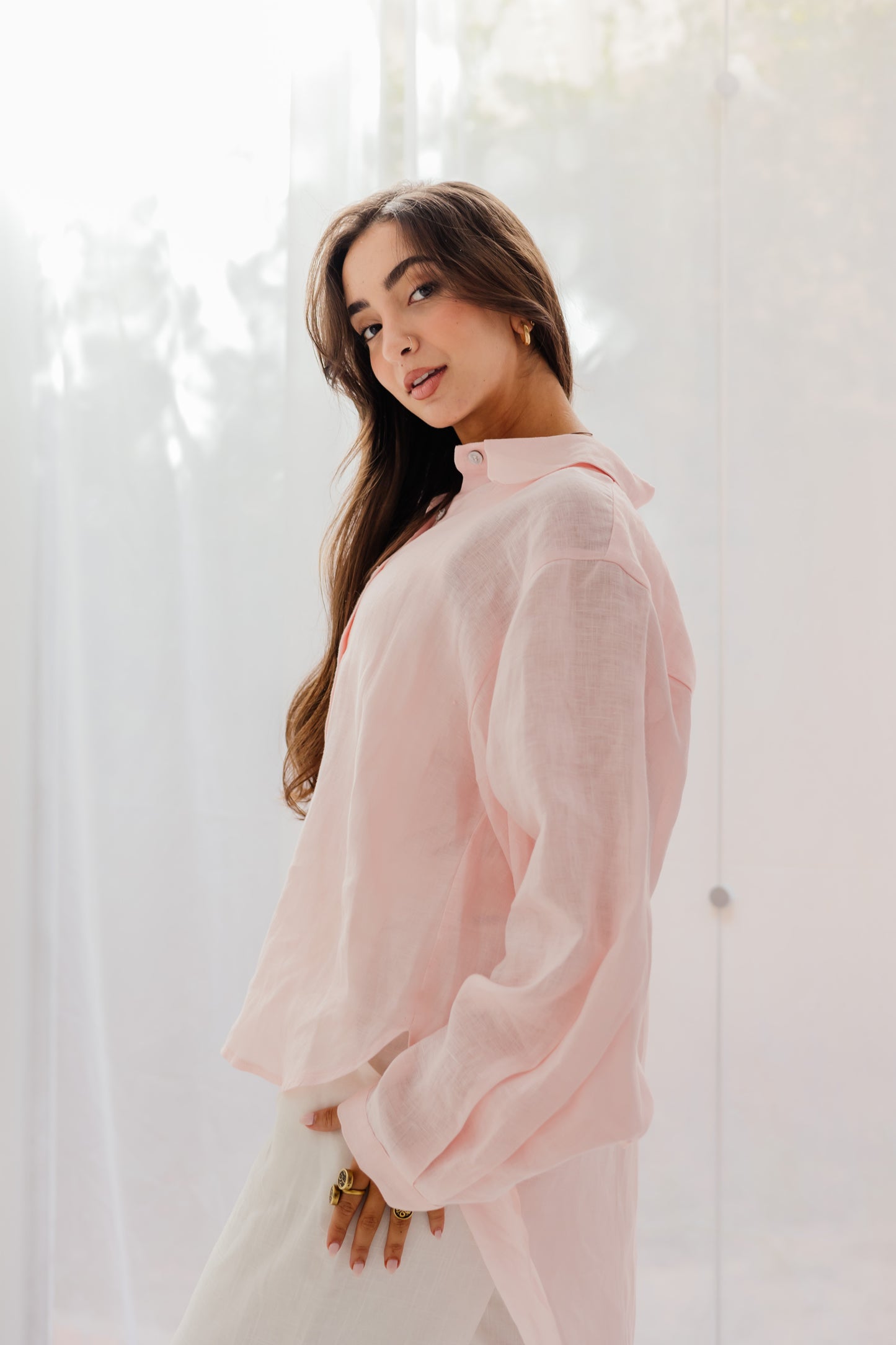 Haven Shirt in Soft pink