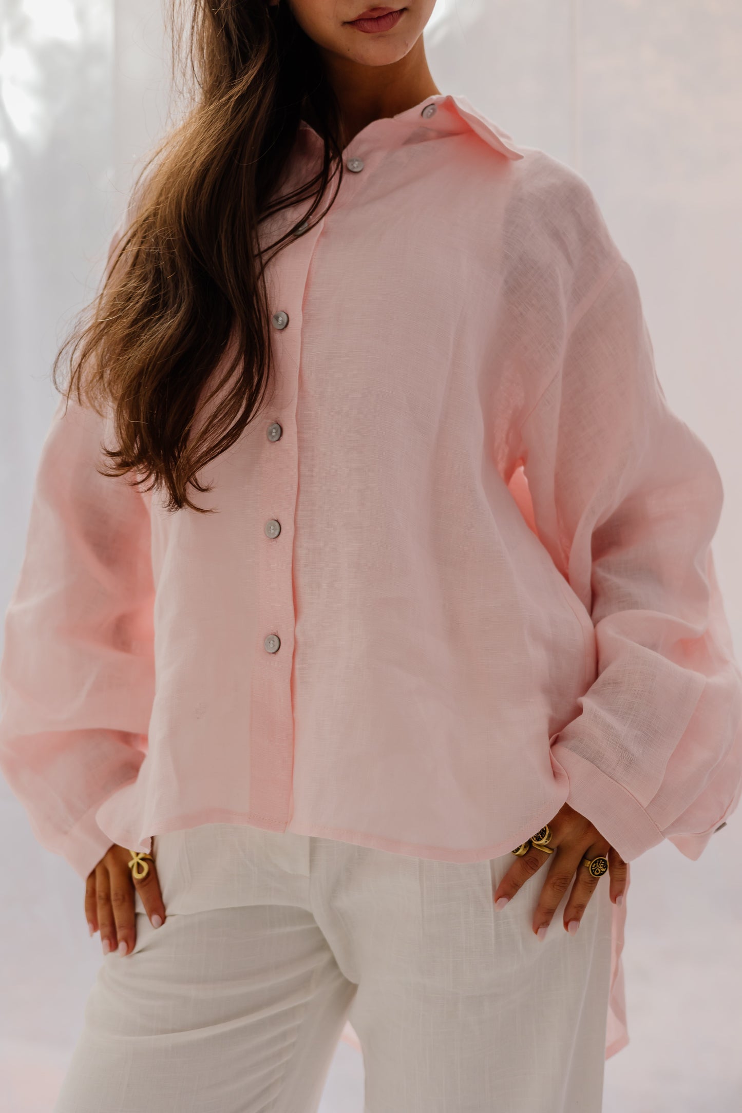 Haven Shirt in Soft pink