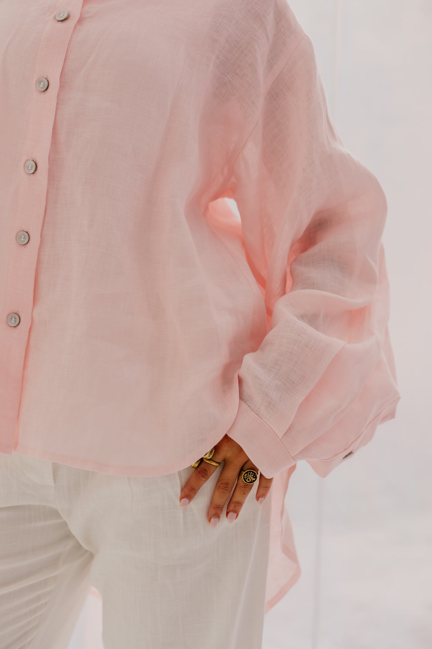 Haven Shirt in Soft pink