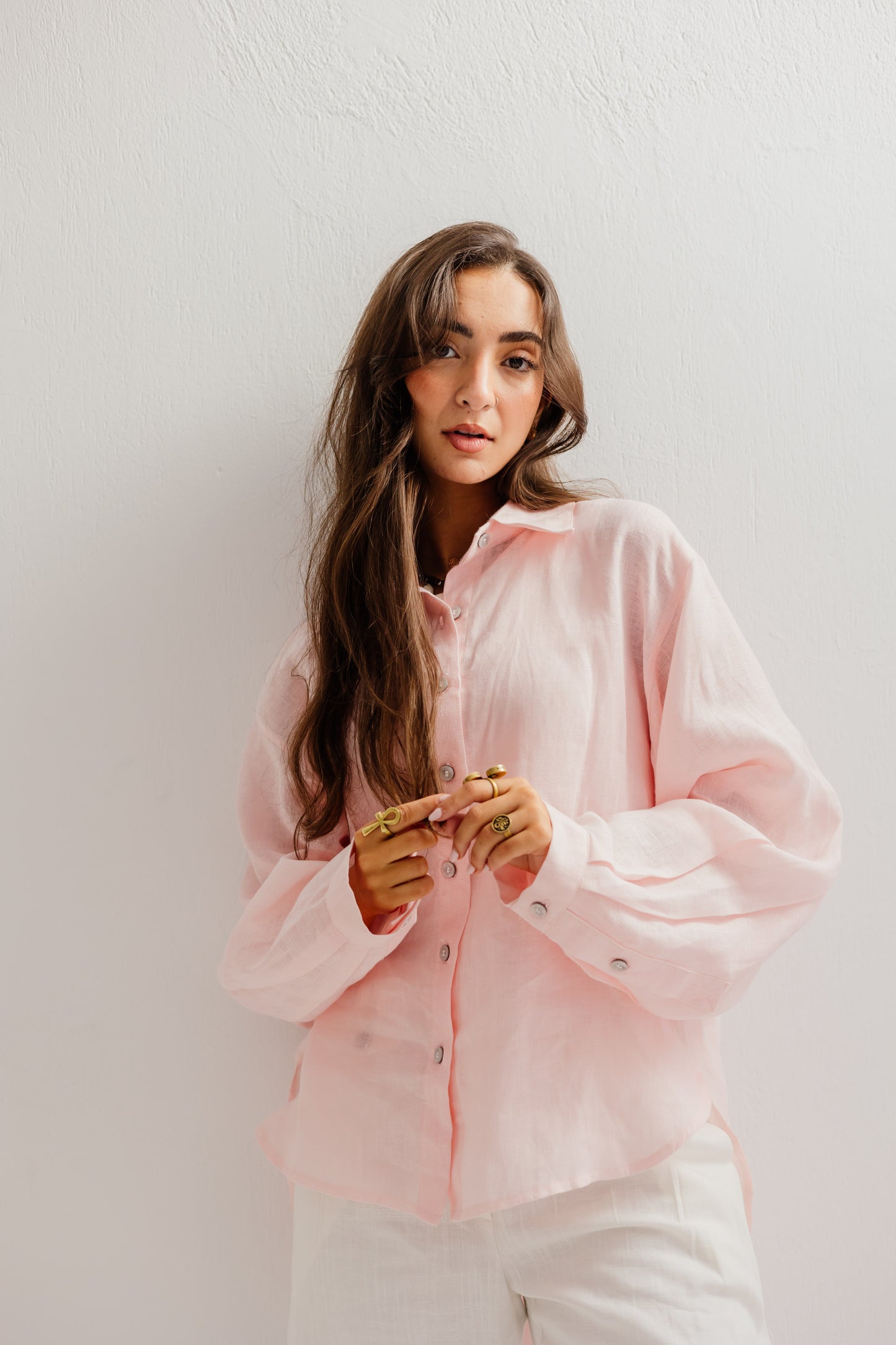 Haven Shirt in Soft pink