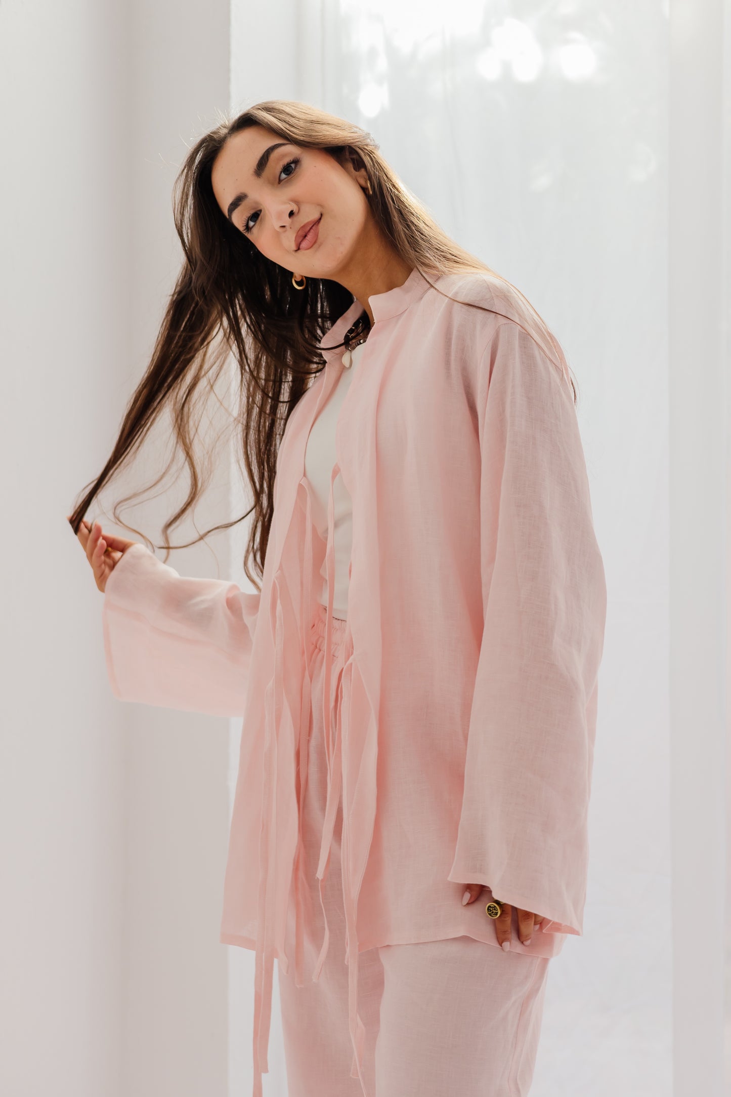 Perla Blouse in Soft Pink