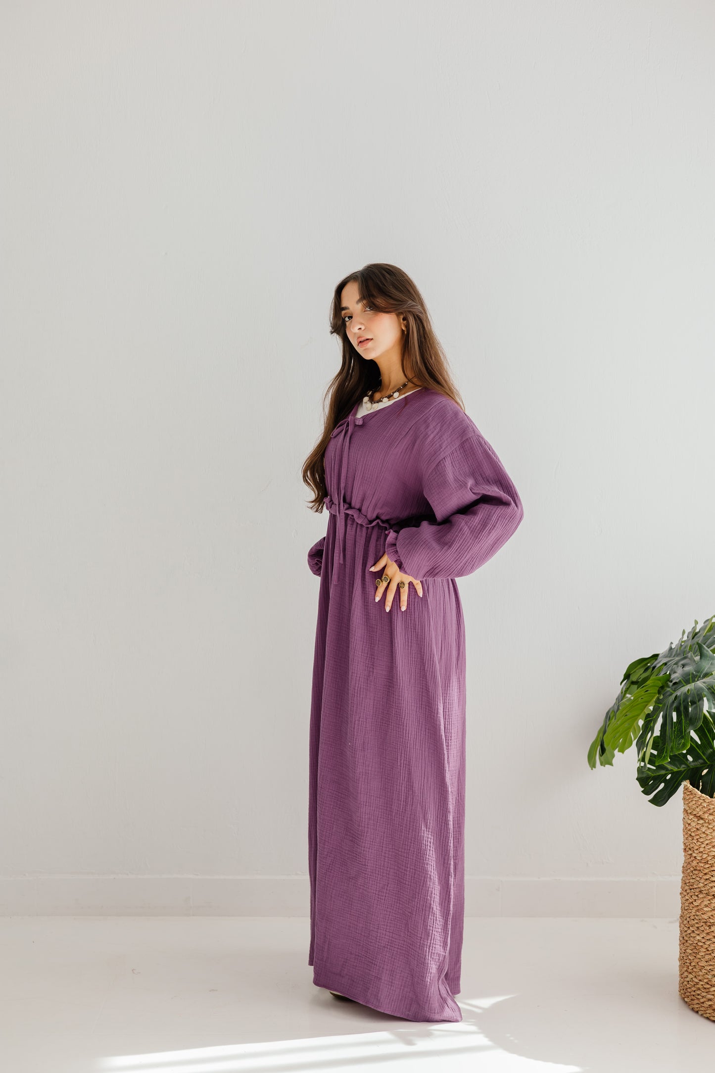 Lily Dress in Mauve