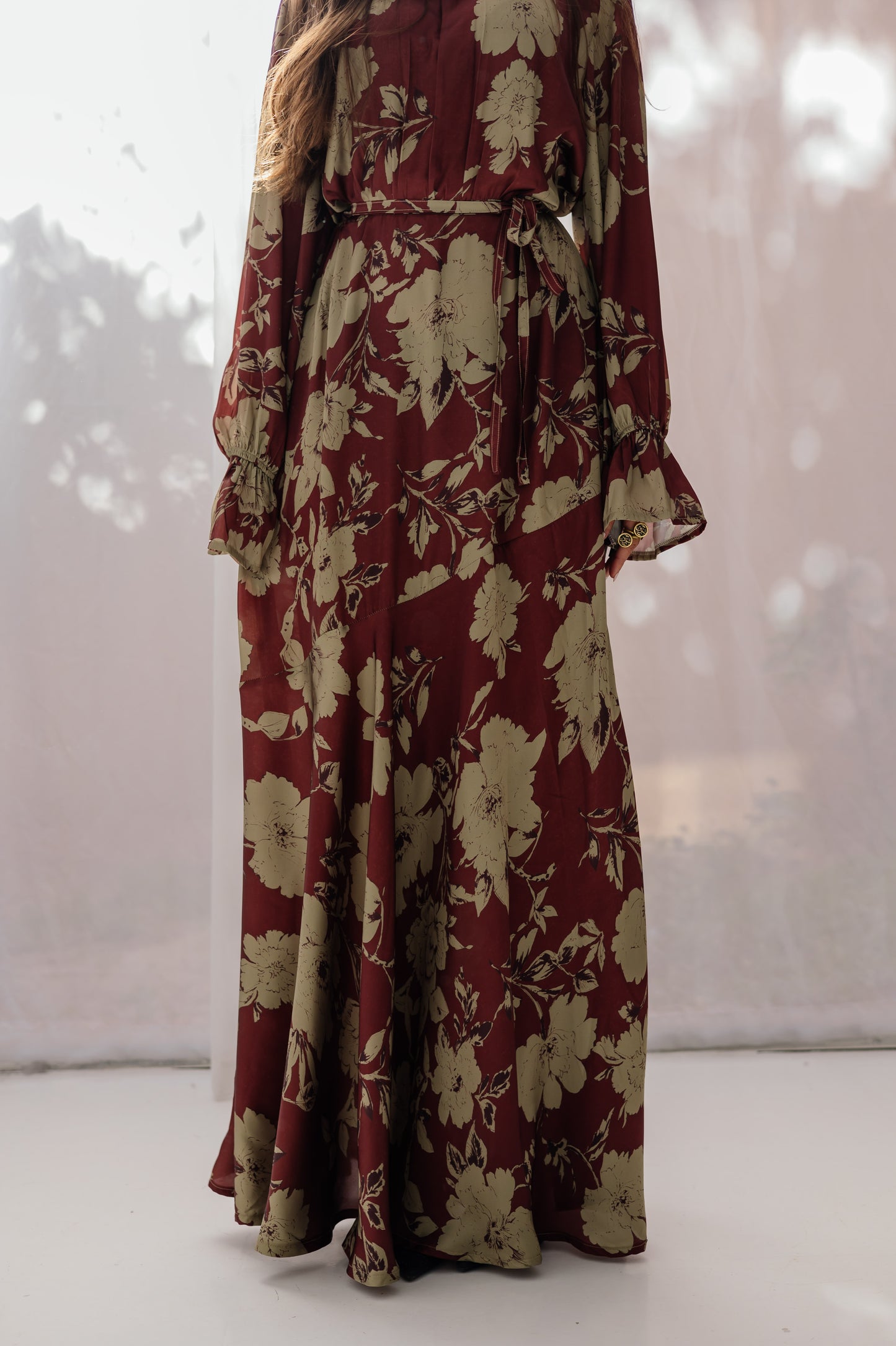 Roselle Dress in Deep Berry