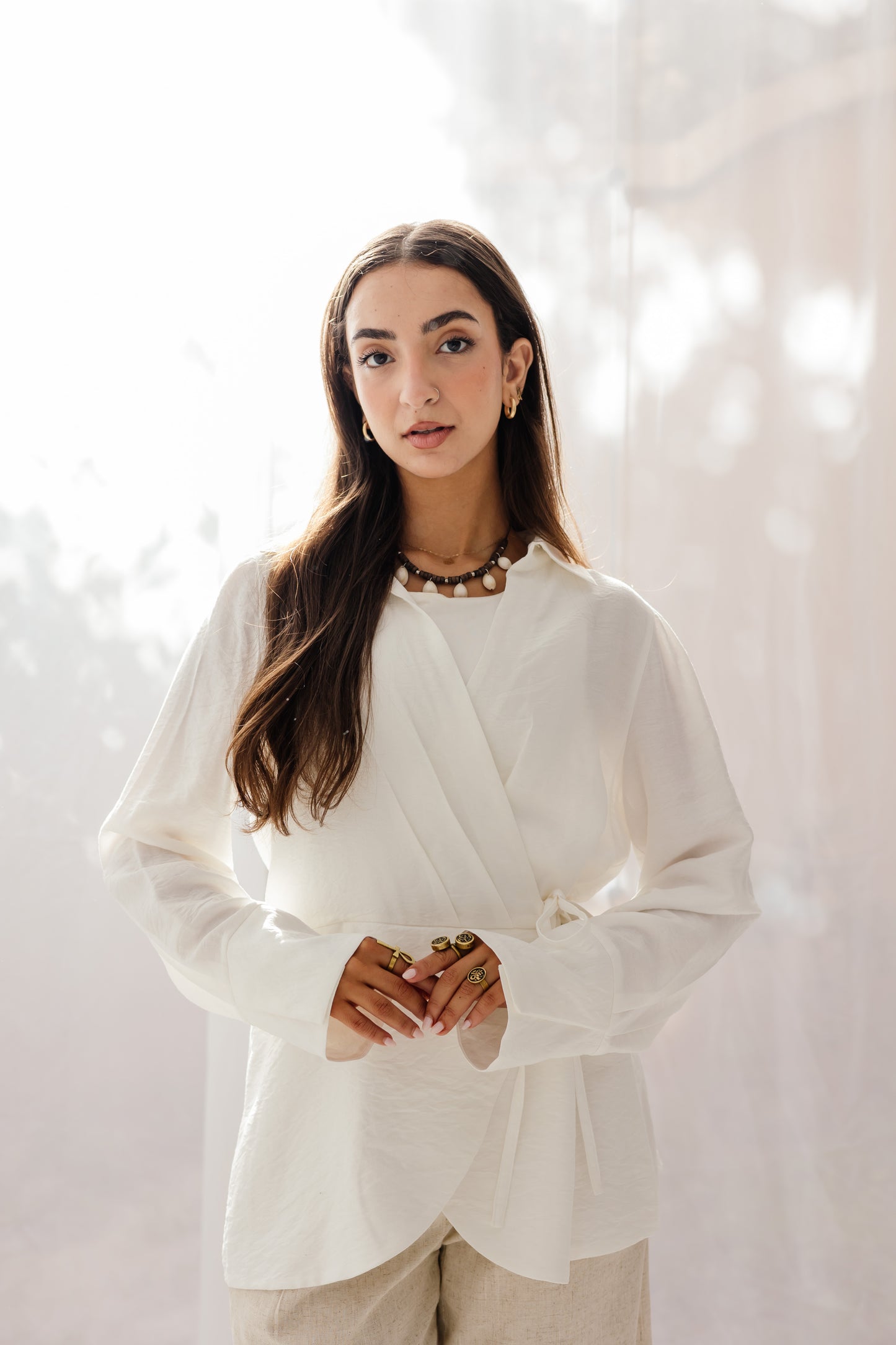Raya Wrap in White