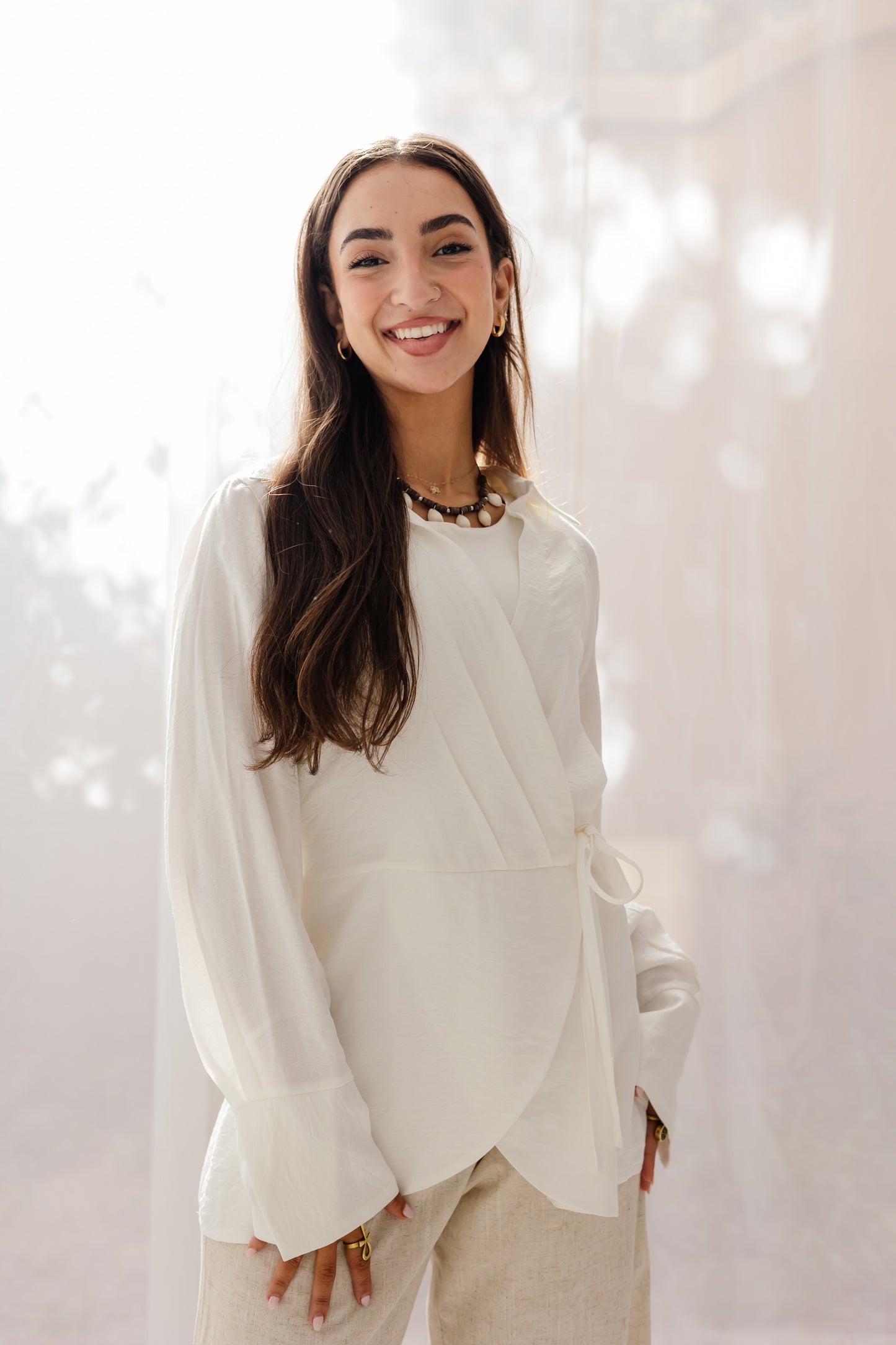 Raya Wrap in White