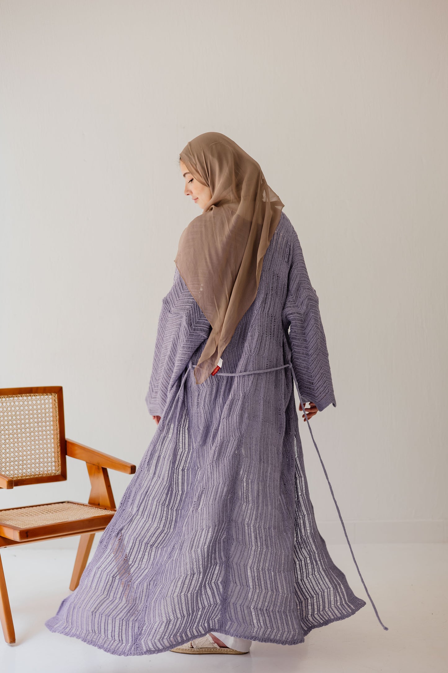 KnotWave Cardigan in Lavender