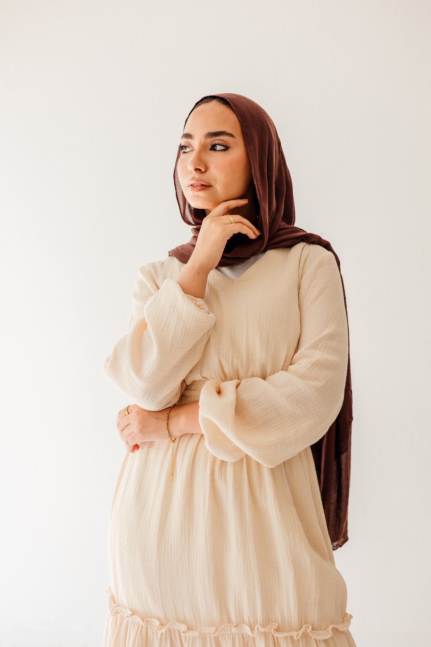 Coralia Dress in Vanilla