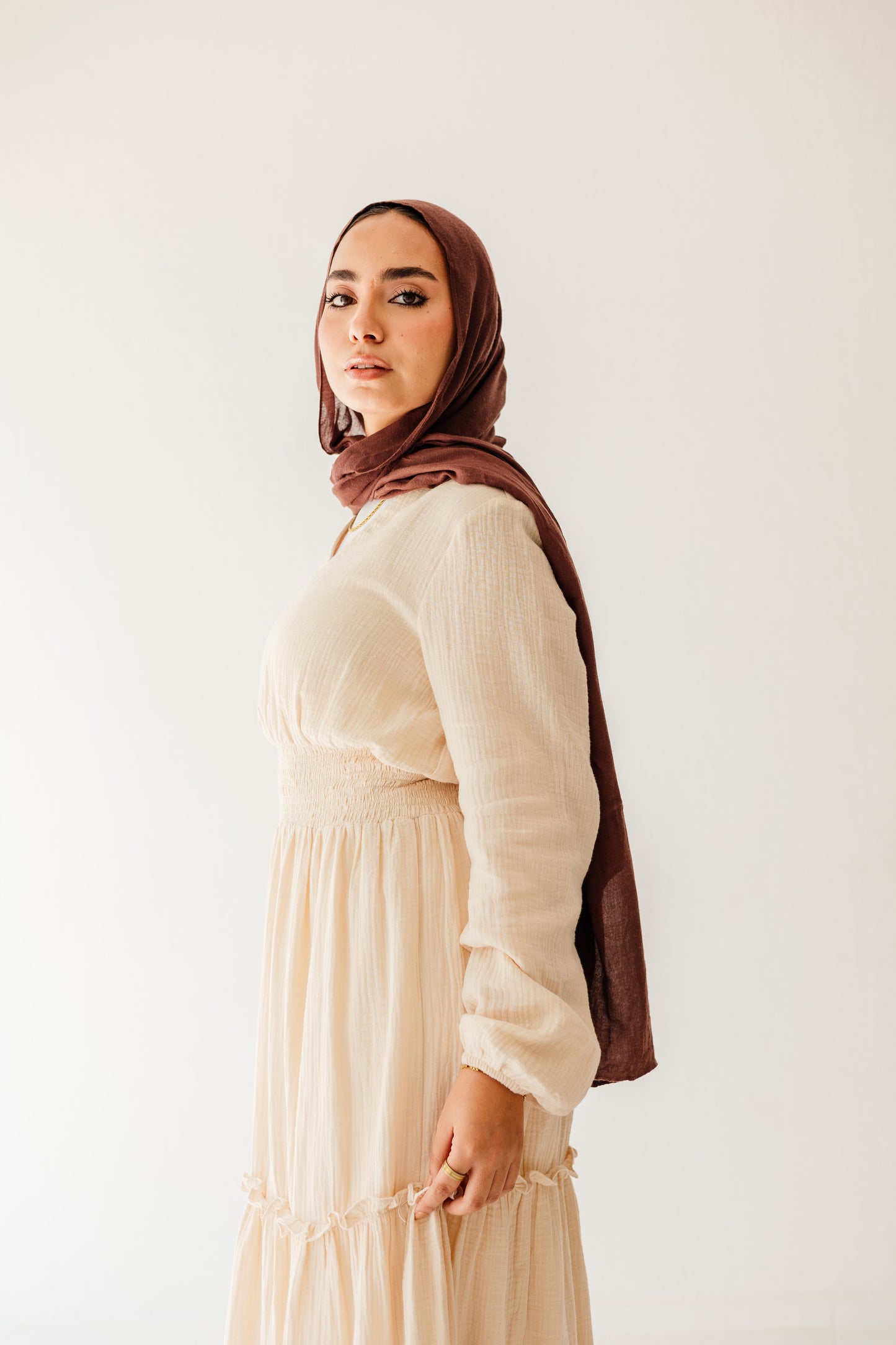 Coralia Dress in Vanilla