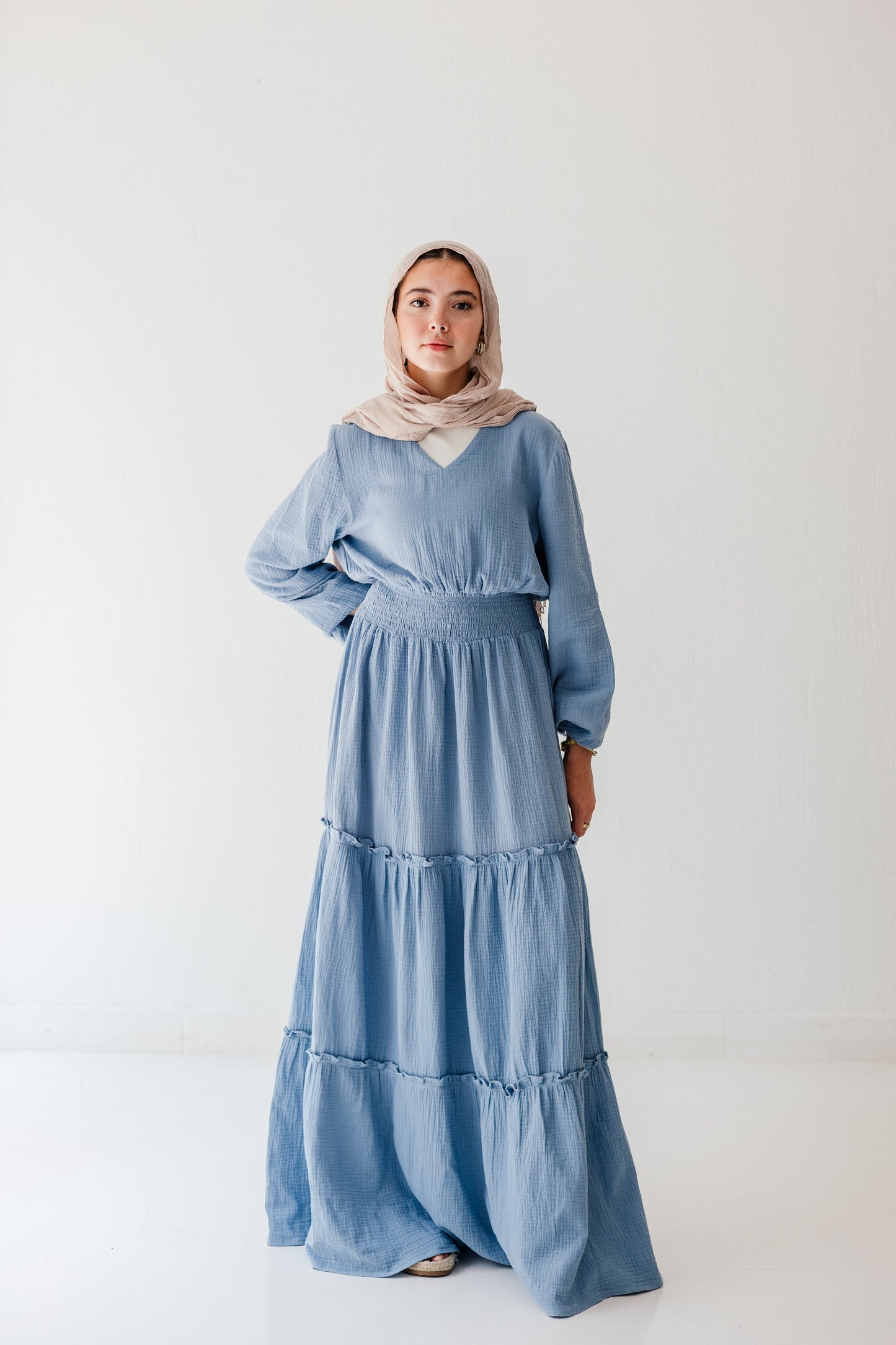 Coralia Dress in Vanilla