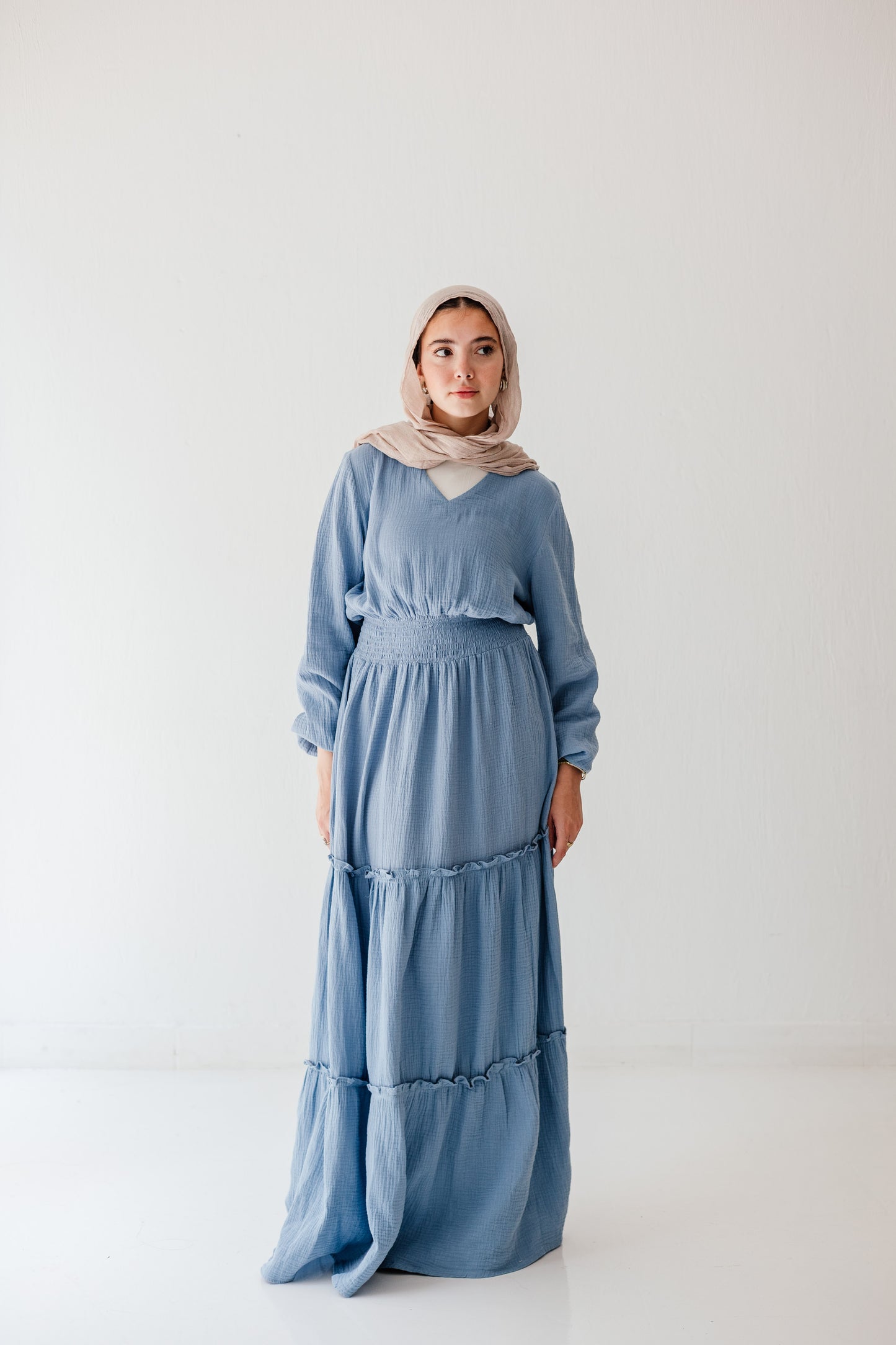 Coralia Dress in Vanilla