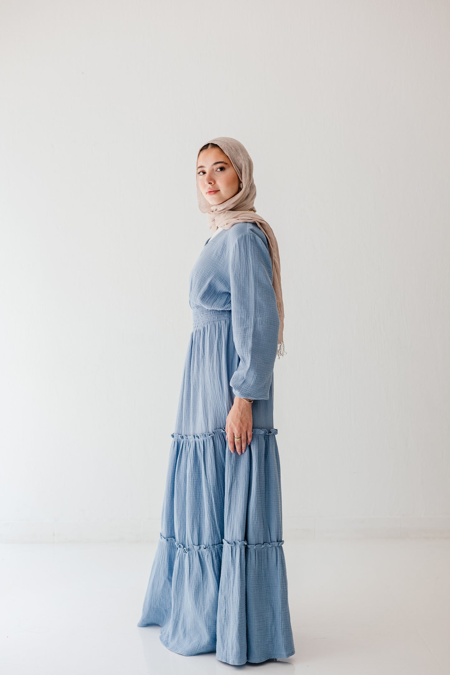 Coralia Dress in Vanilla