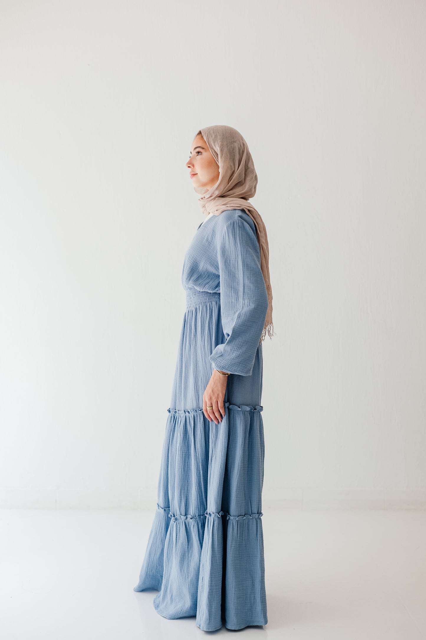 Coralia Dress in Vanilla