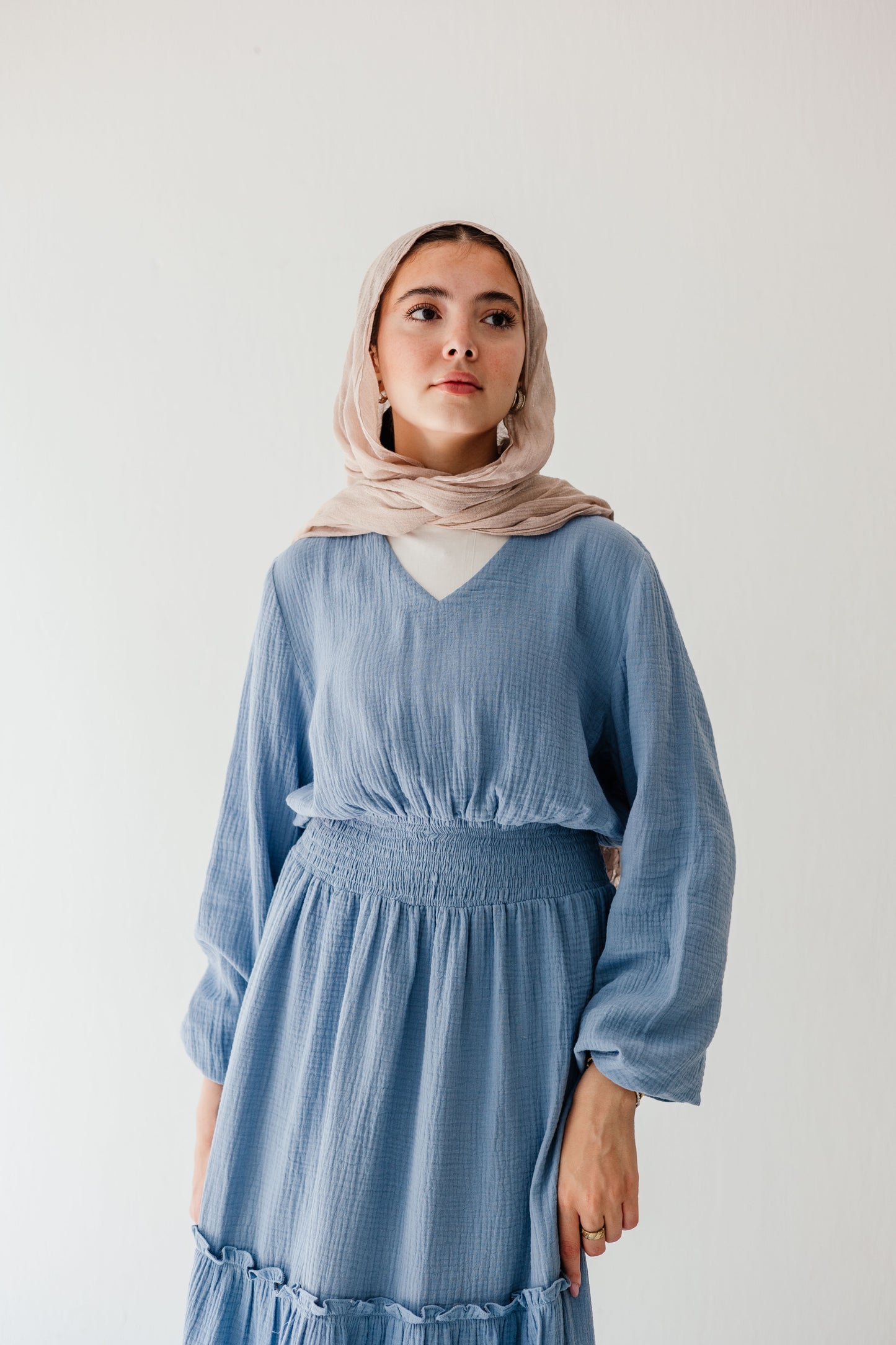 Coralia Dress in Vanilla
