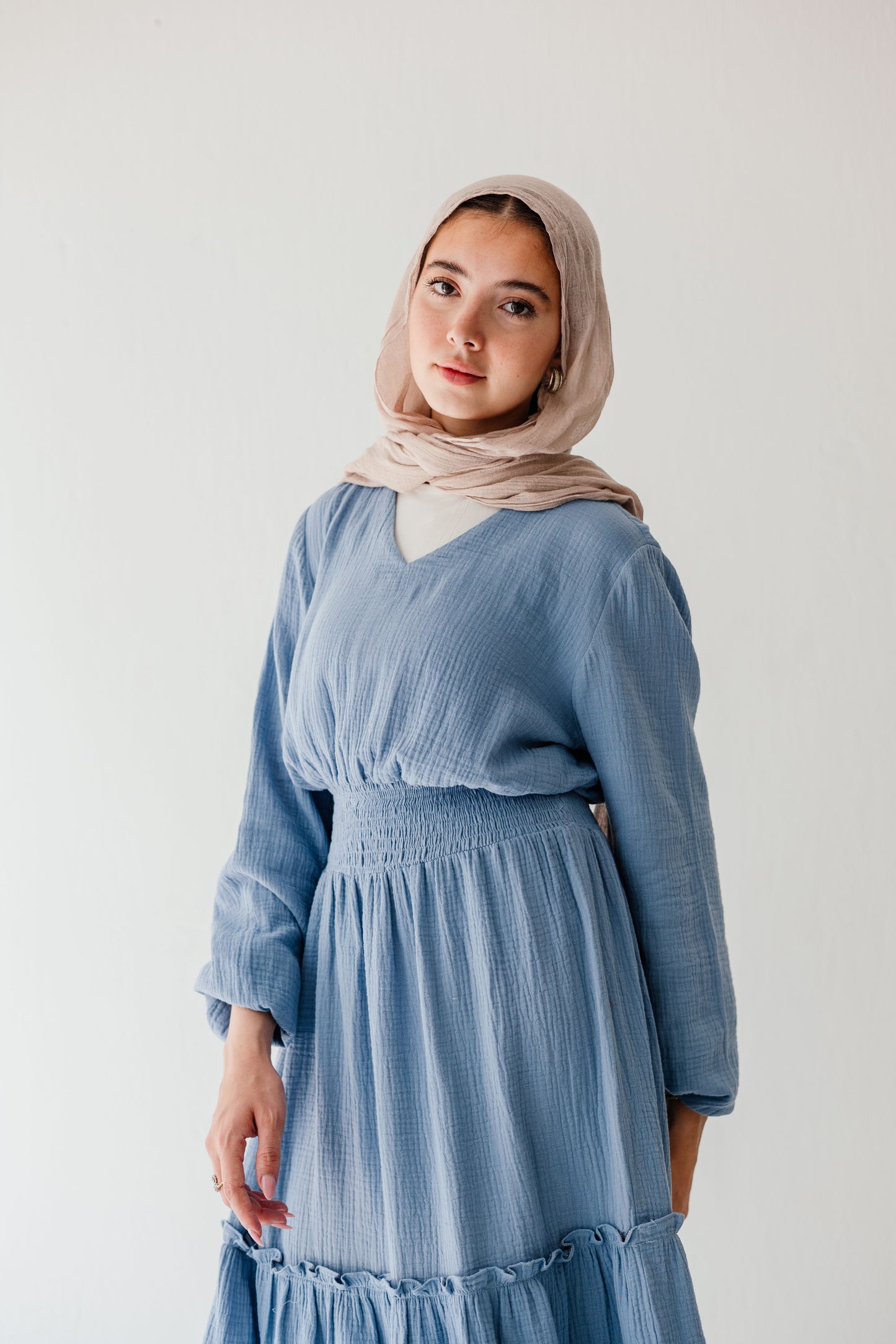 Coralia Dress in Vanilla