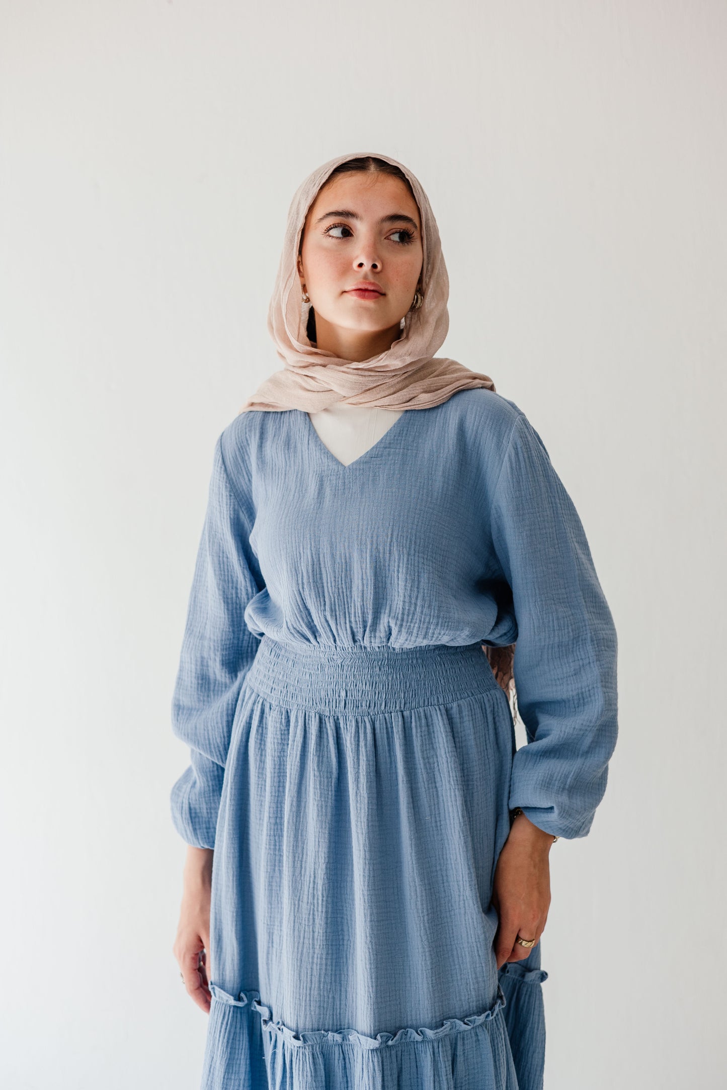 Coralia Dress in Vanilla