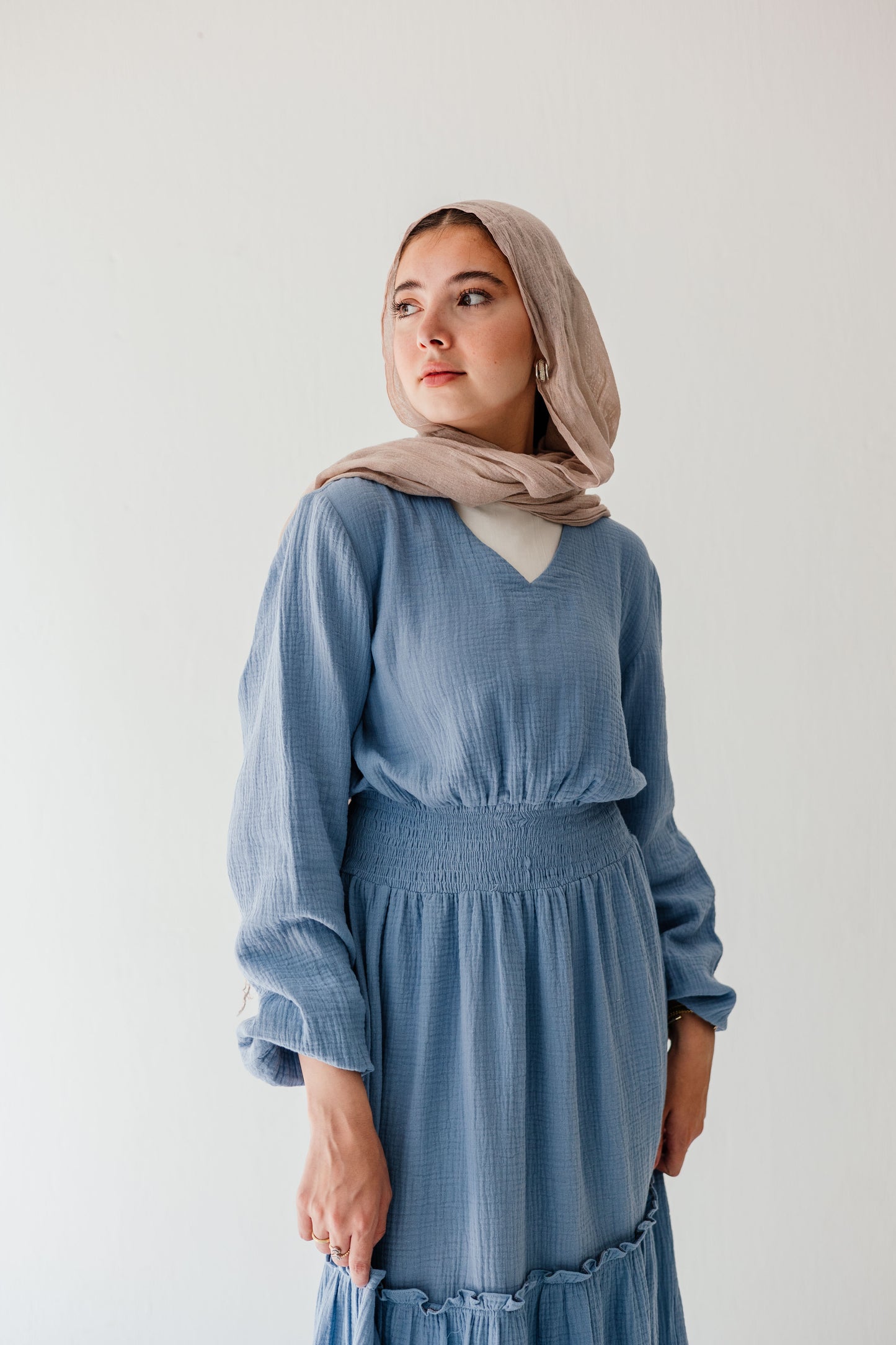 Coralia Dress in Vanilla