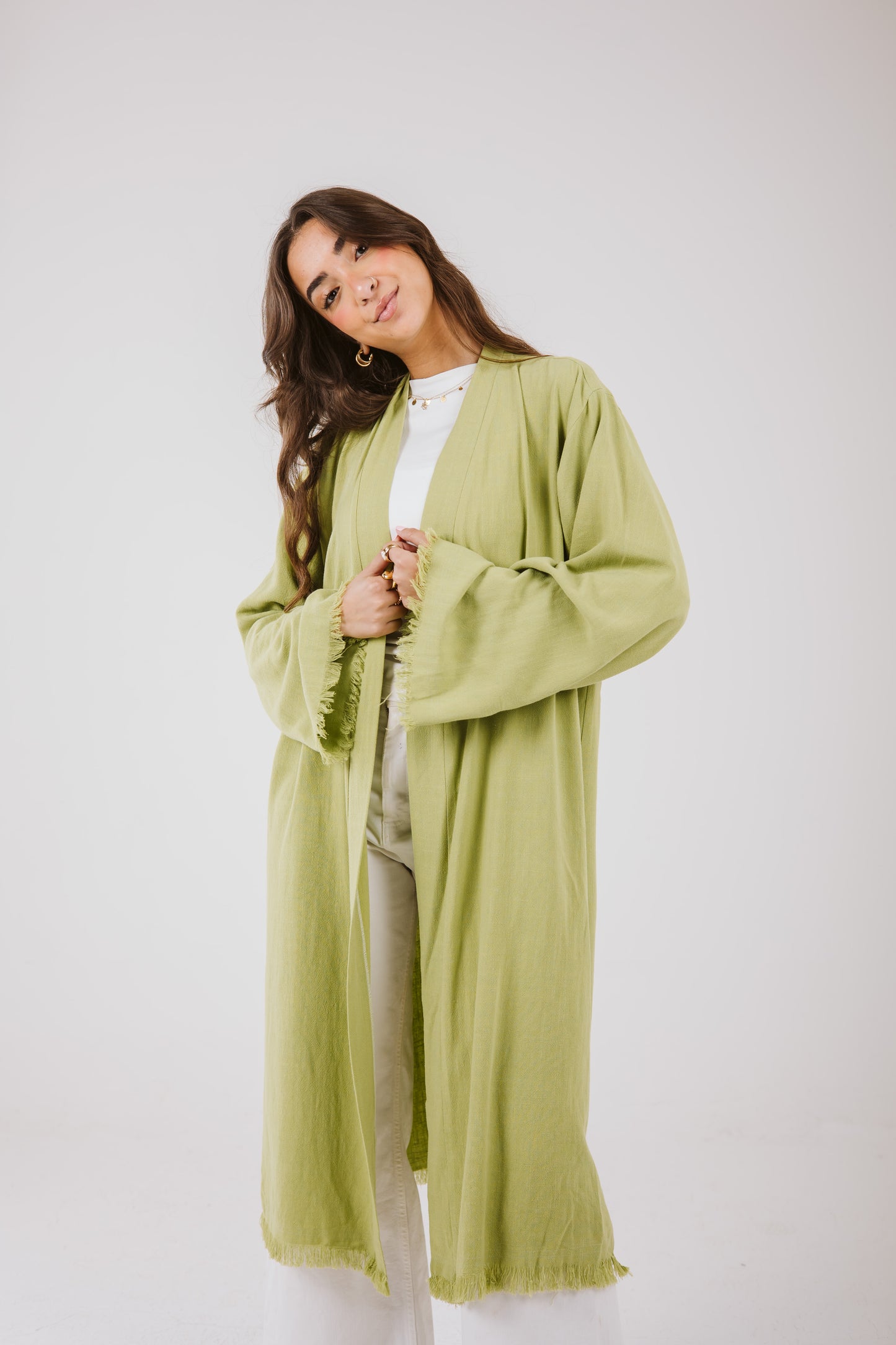 Jana cardigan in Lime
