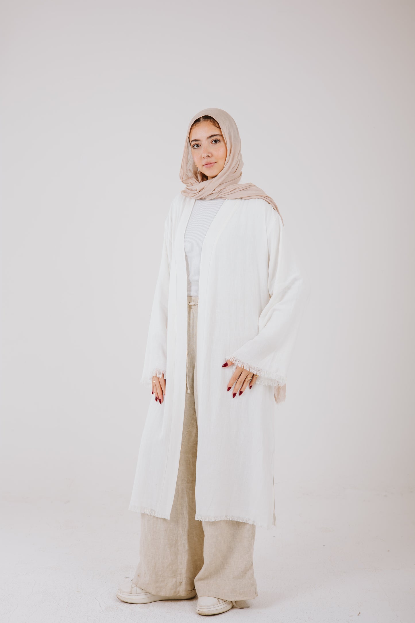 Jana cardigan in White