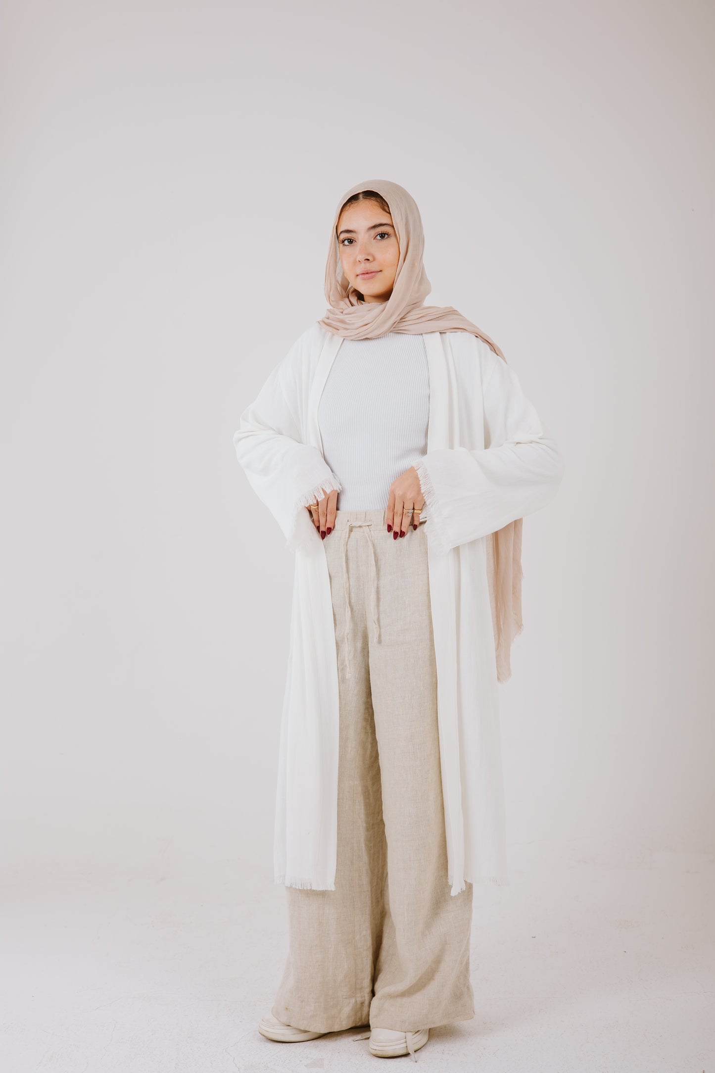 Jana cardigan in White