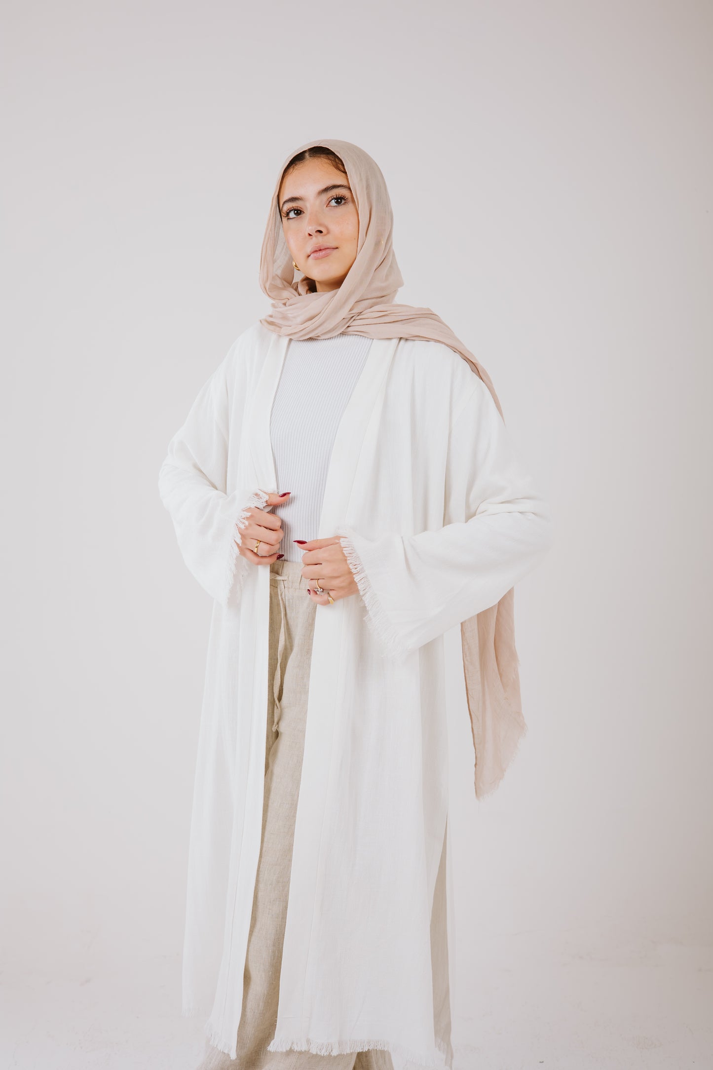 Jana cardigan in White