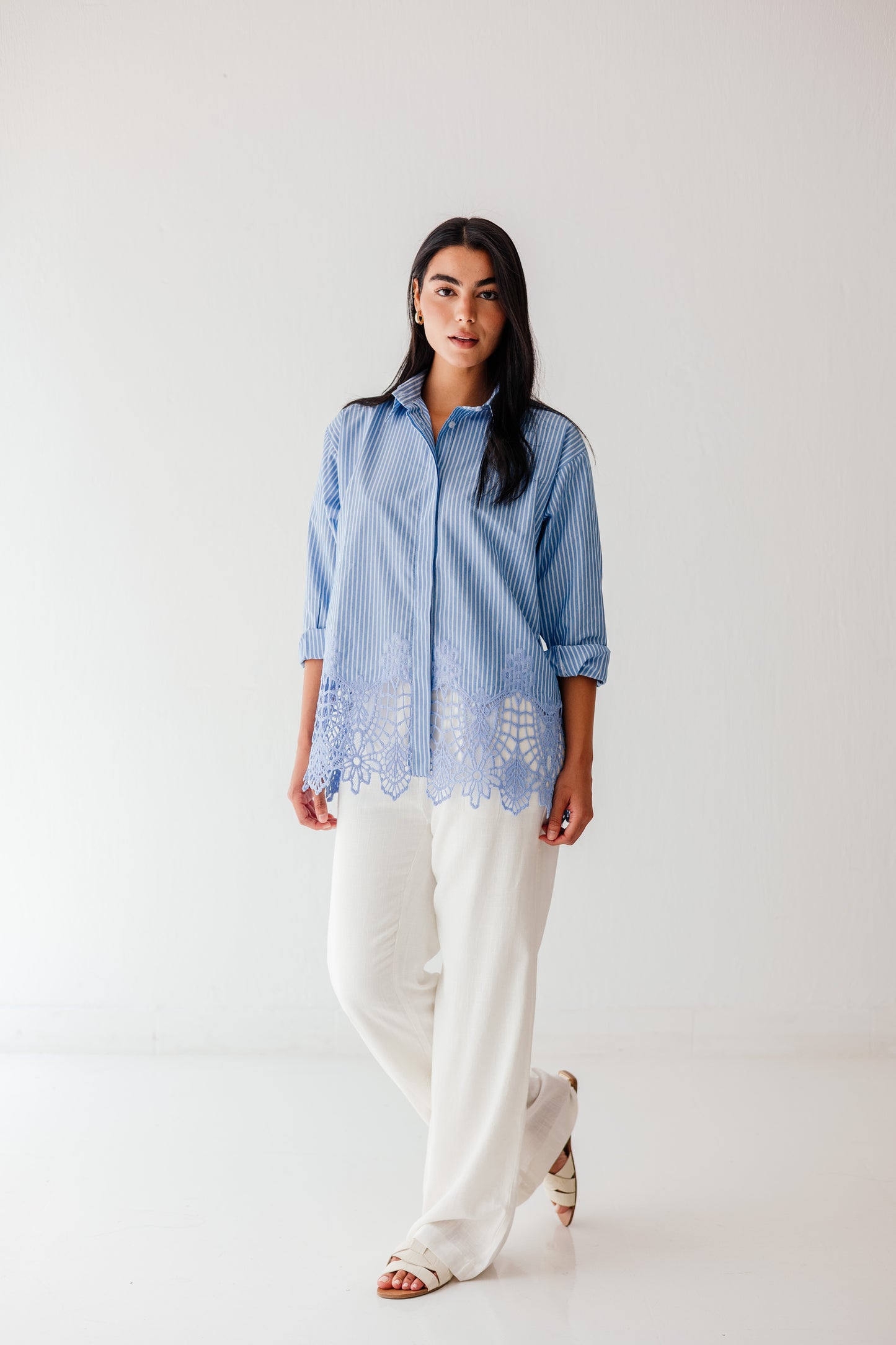 Azure Lace Shirt