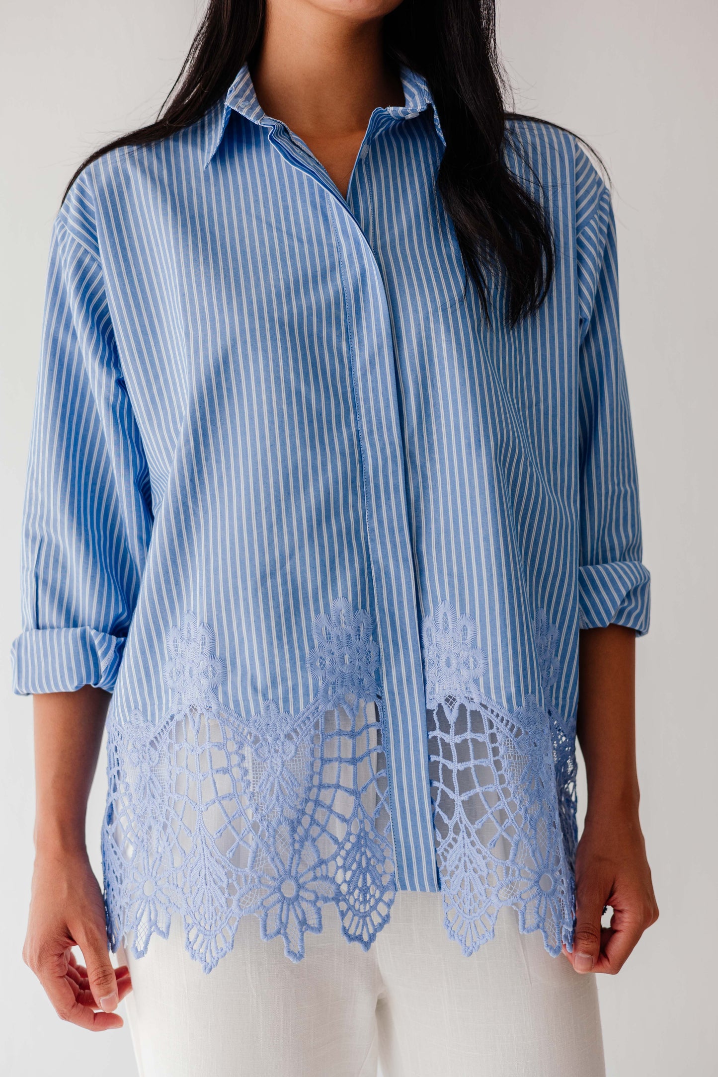 Azure Lace Shirt