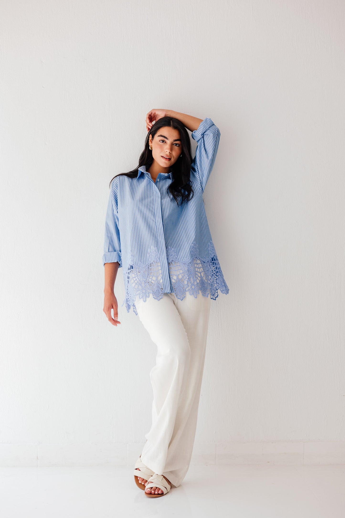 Azure Lace Shirt