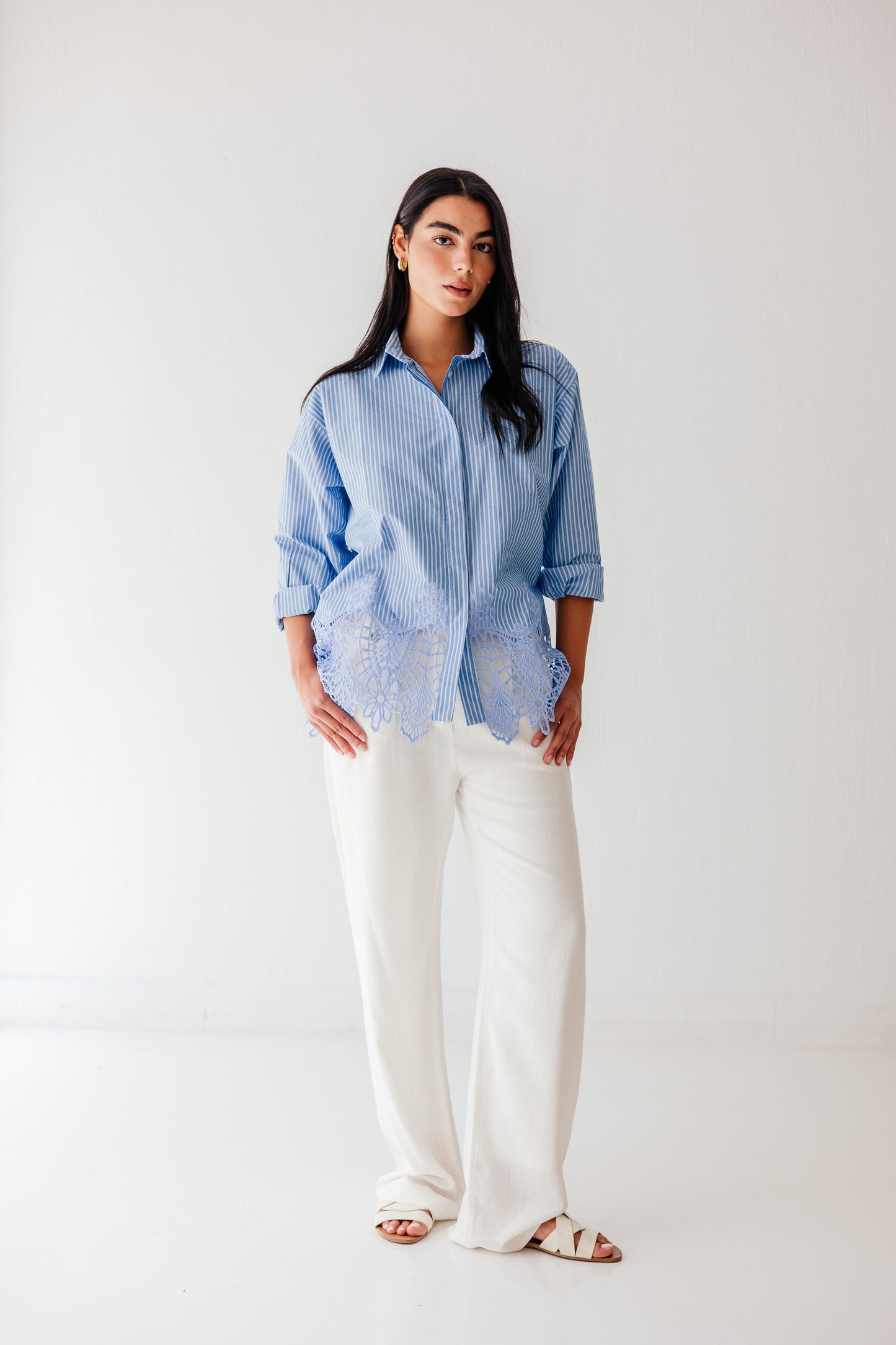 Azure Lace Shirt