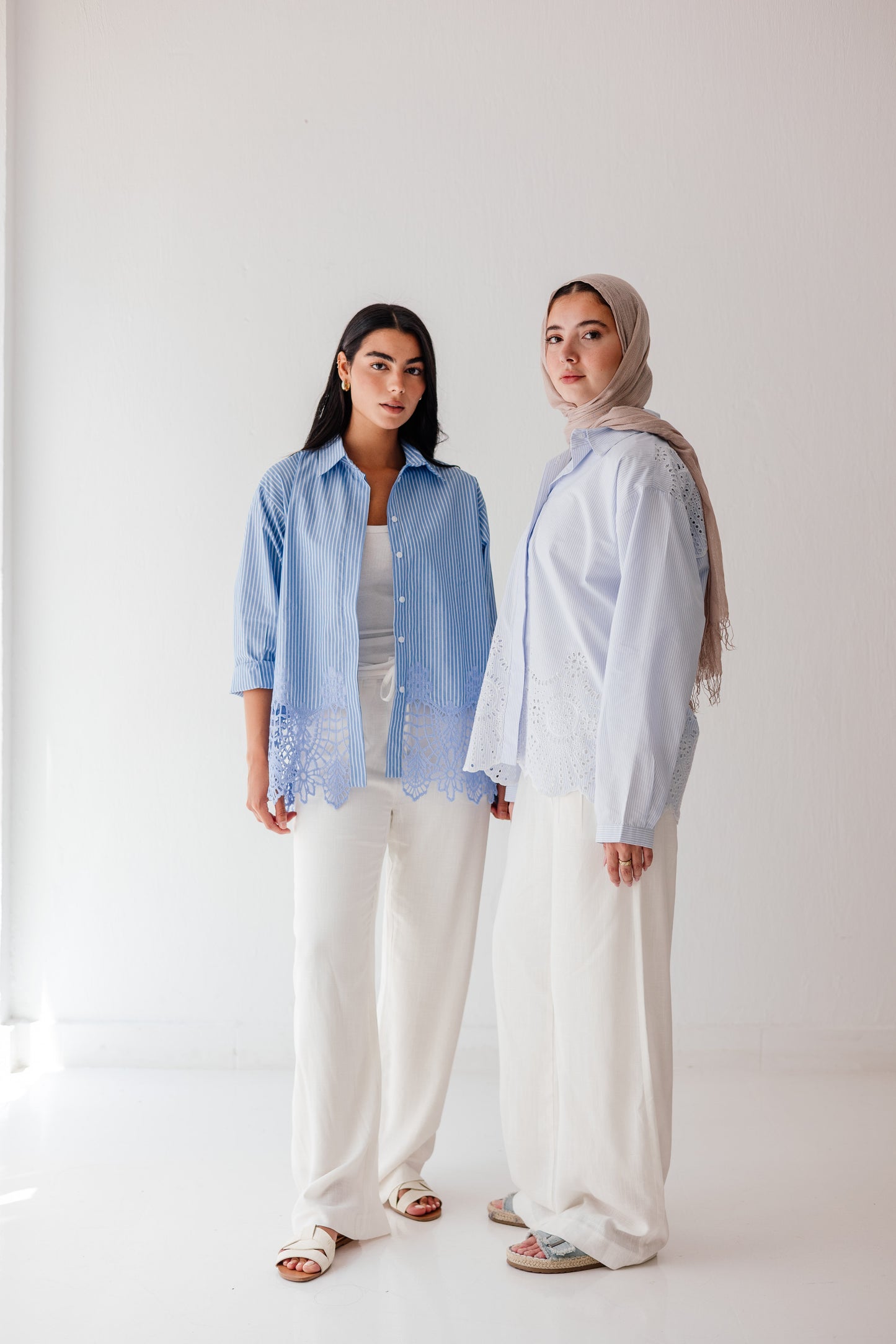 Azure Lace Shirt