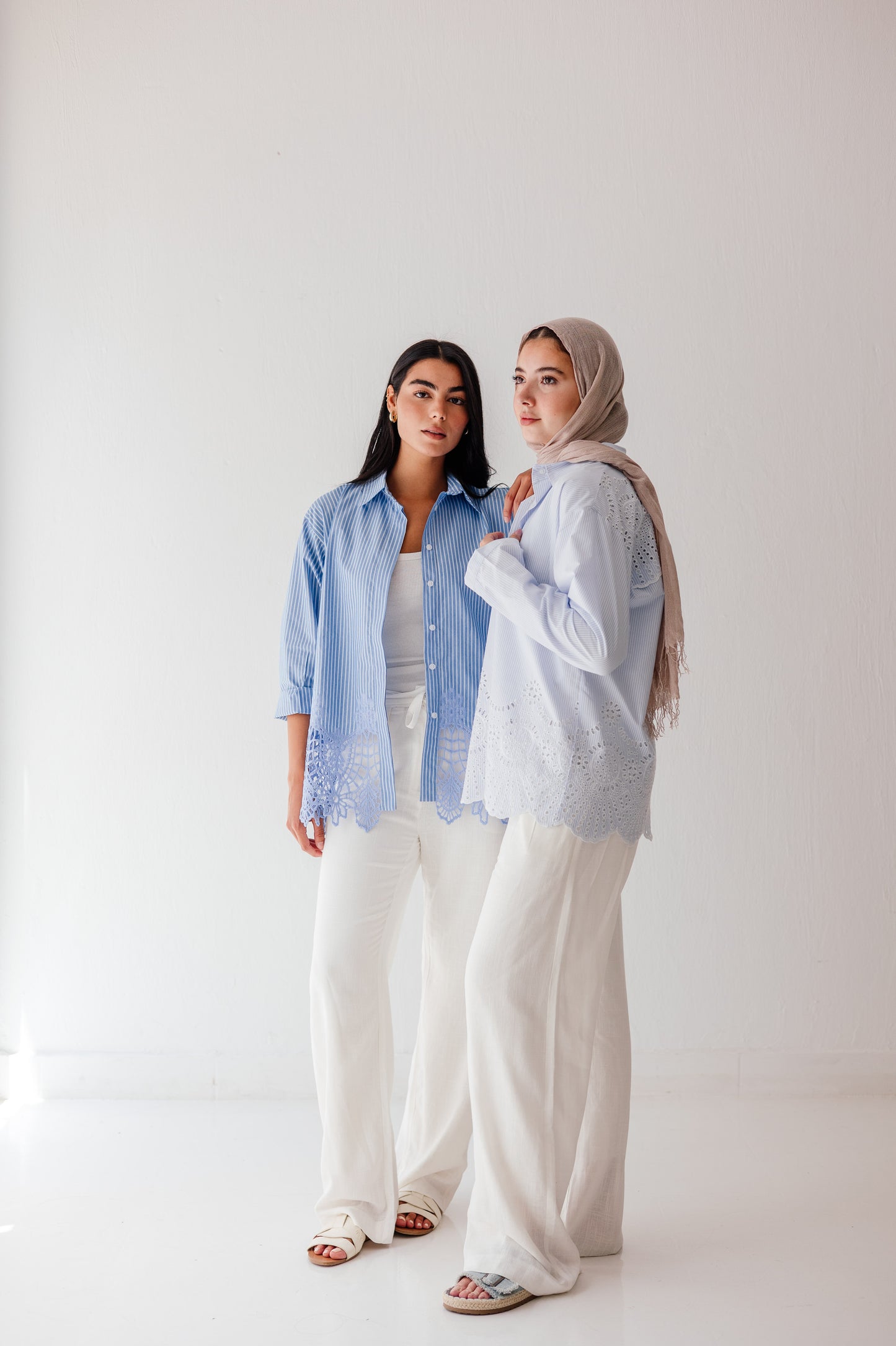 Azure Lace Shirt