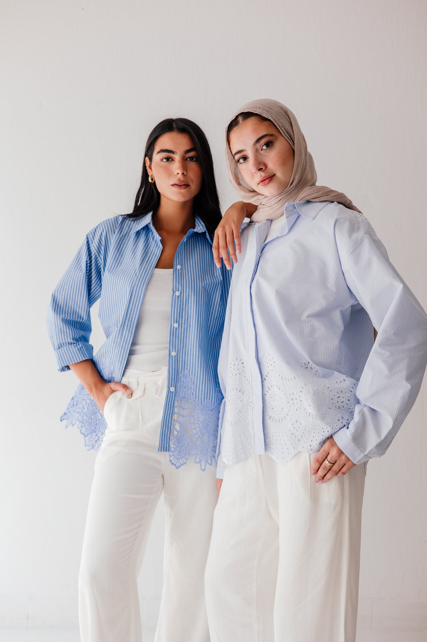Azure Lace Shirt