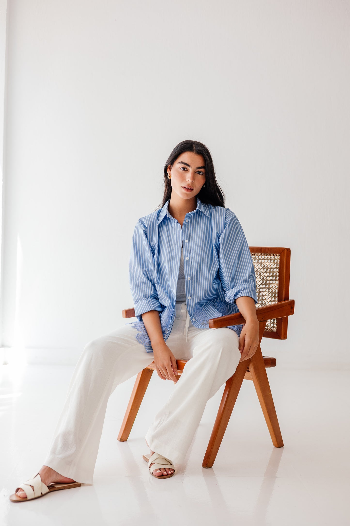 Azure Lace Shirt